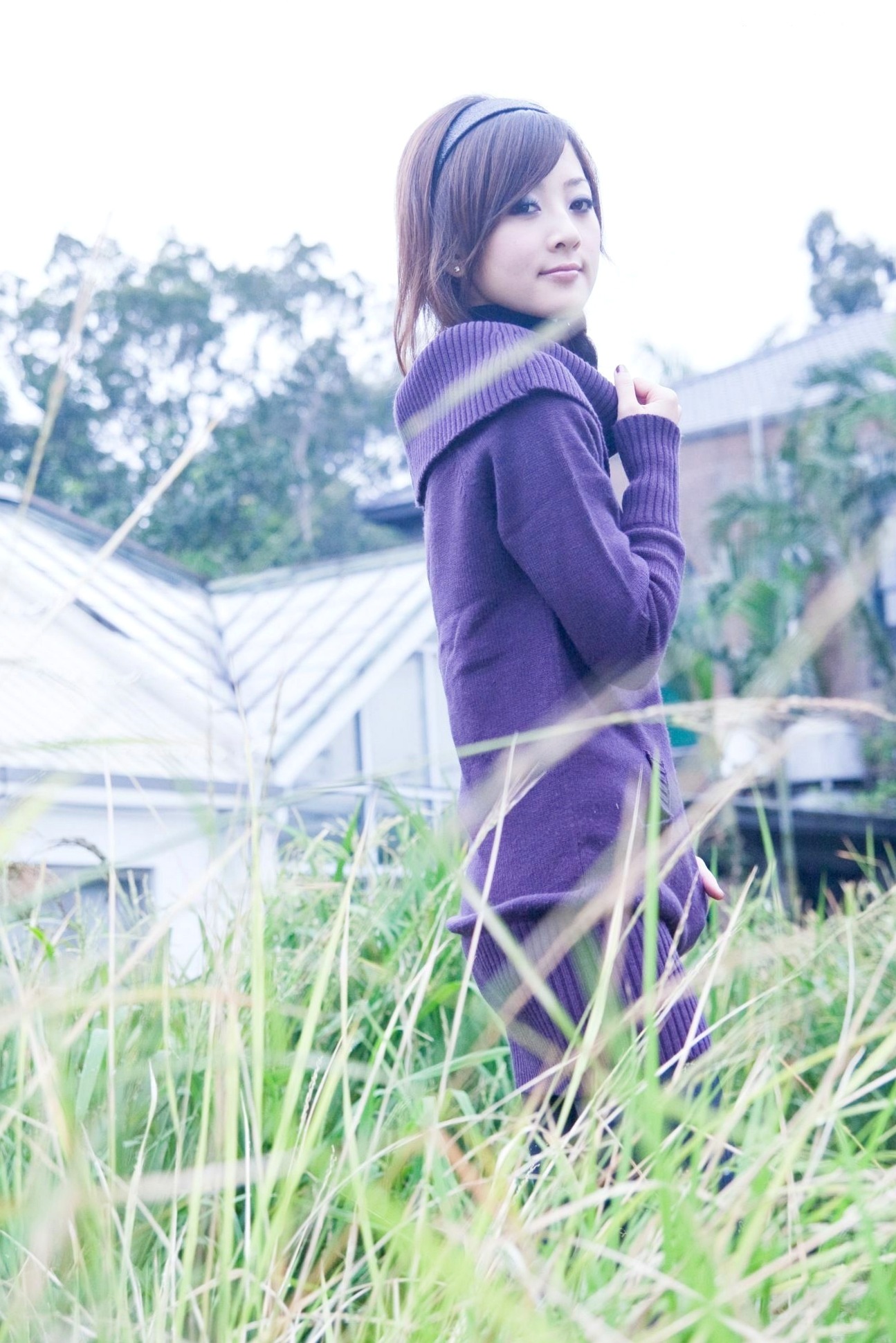 Gallery - 台湾正妹张允霏/张凯洁《台大外拍》第4部，清纯甜美校园摄影写真，优雅针织毛衣秋日街拍合集台湾清纯街拍气质私房照 女神私房照_秀色女神 - image 26