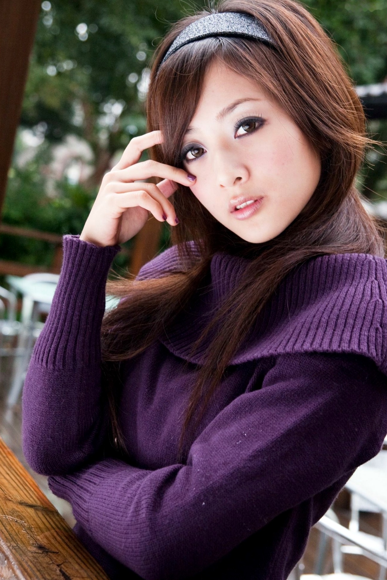 Gallery - 台湾正妹张允霏/张凯洁《台大外拍》第4部，清纯甜美校园摄影写真，优雅针织毛衣秋日街拍合集台湾清纯街拍气质私房照 女神私房照_秀色女神 - image 36