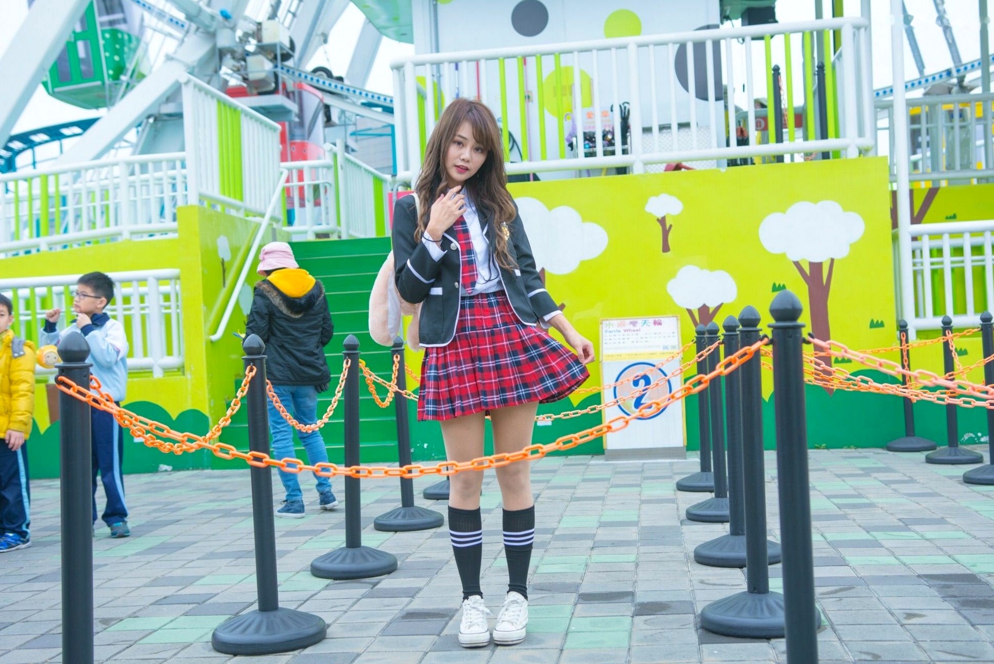 Gallery - 台湾正妹Candy孙卉彤：新儿童乐园清纯JK制服写真，元气满满的校园女神台湾校服制服清纯治愈系 女神私房照_秀色女神 - image 6