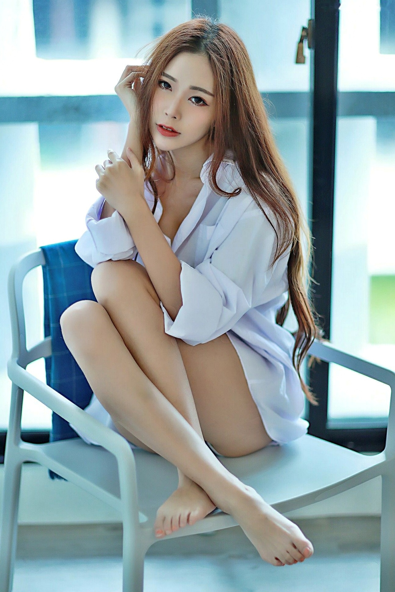 Gallery - 黄上晏Rubis私房性感写真：白衬衫制服诱惑与魅惑蕾丝睡衣合集，尽显完美曲线与女神气质台湾性感诱惑私房照女神 女神私房照_秀色女神 - image 6