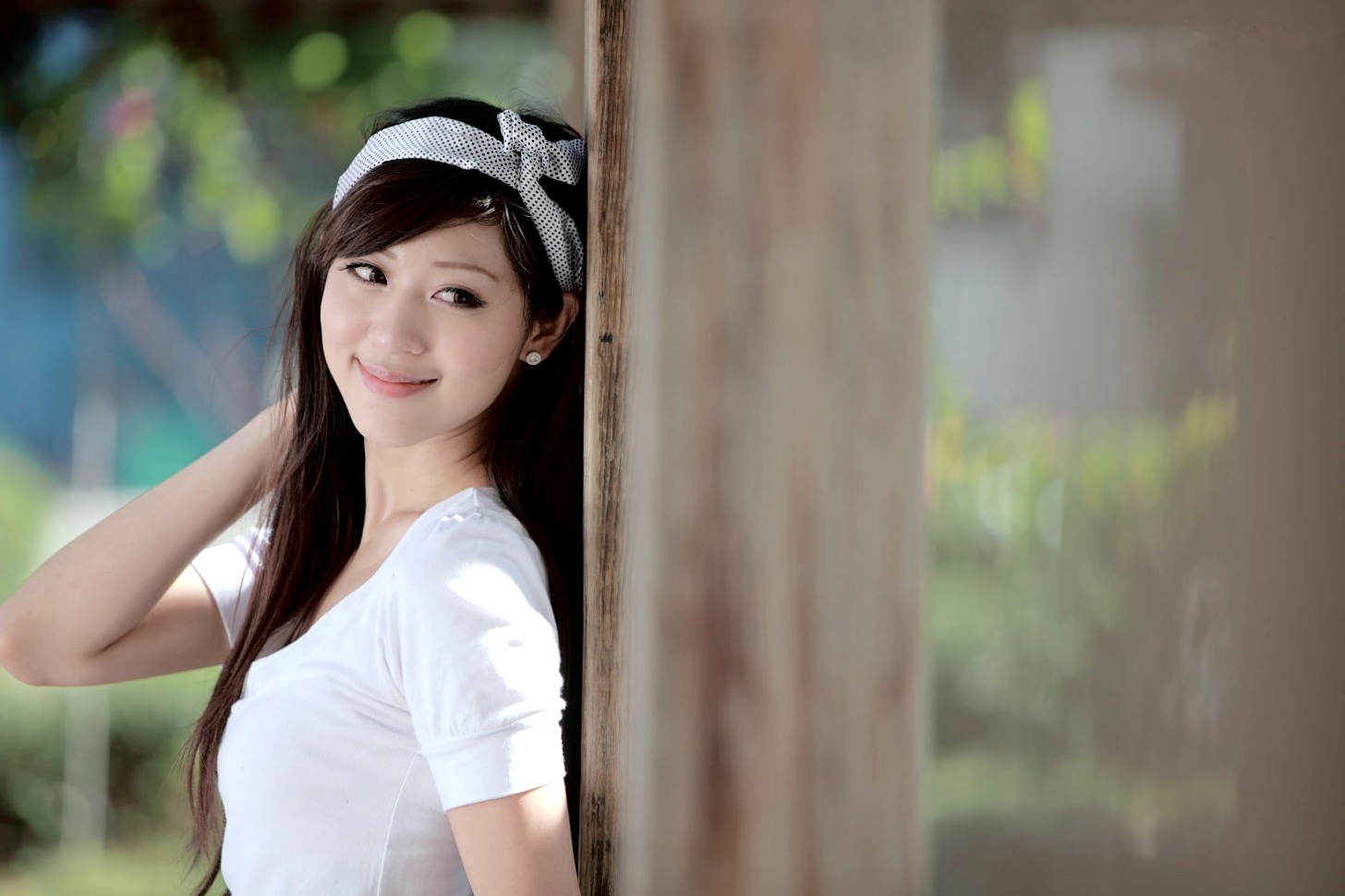 Gallery - 台湾正妹陈韦蓉/韩雨洁户外清新写真：绿荫公园里的治愈系微笑与甜美风情（98P）台湾清新户外治愈系白嫩 女神私房照_秀色女神 - image 27