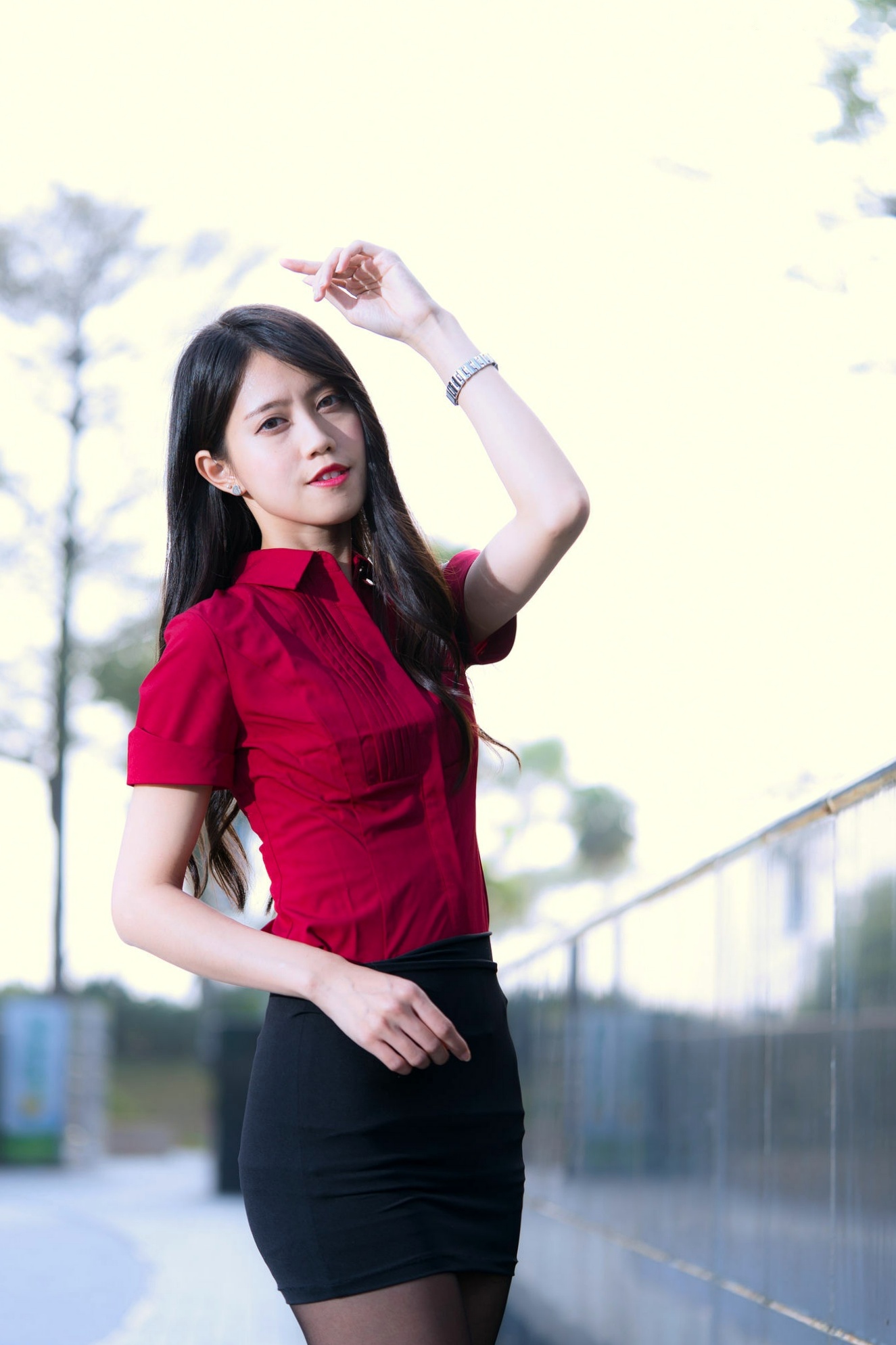 Gallery - 台湾正妹Candy宝儿职场OL风写真：梦时代公园街拍，黑丝美腿展现迷人御姐魅力台湾街拍丝袜气质御女郎 - Royal Lady  女神私房照_秀色女神 - image 7