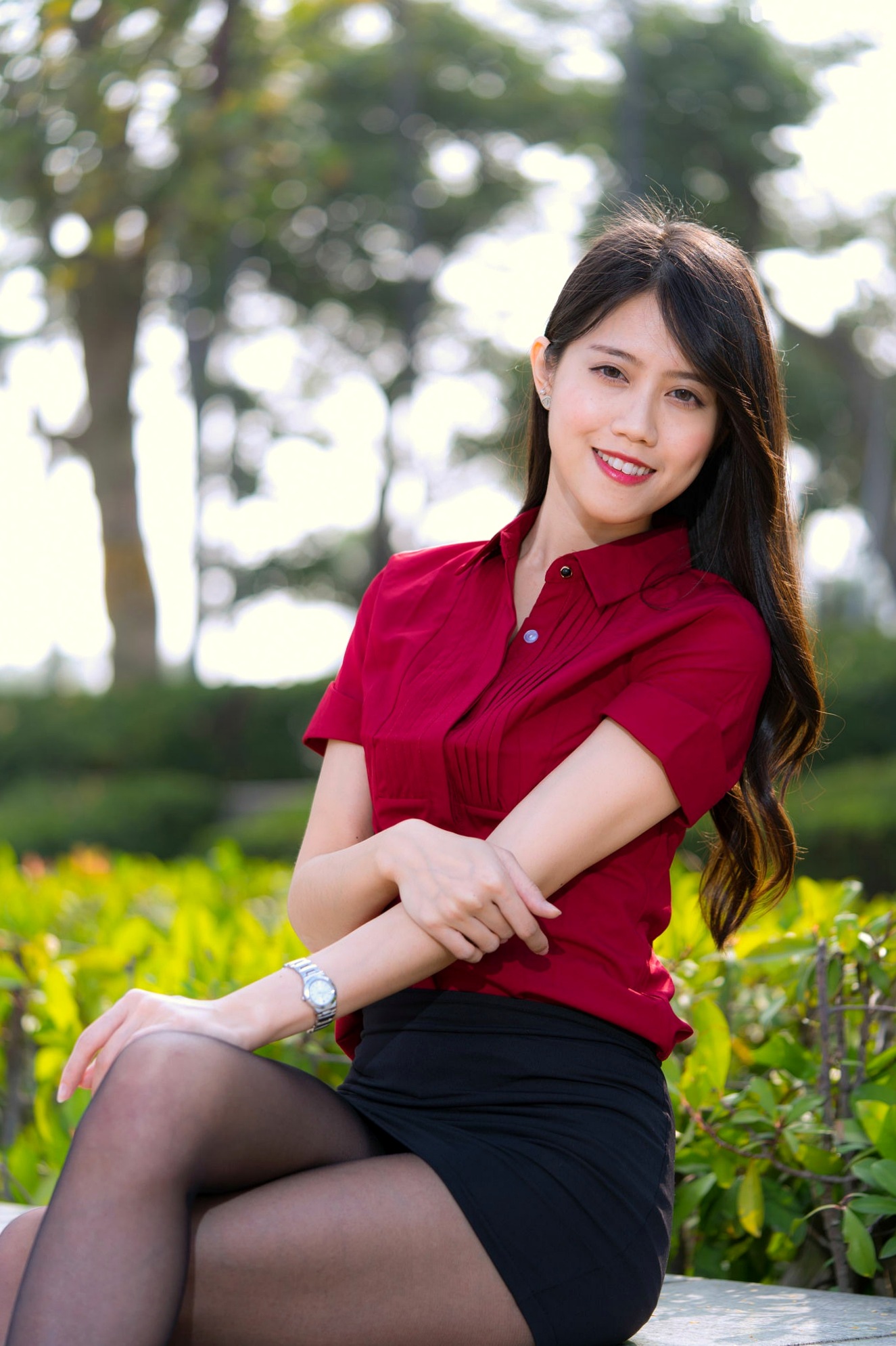 Gallery - 台湾正妹Candy宝儿职场OL风写真：梦时代公园街拍，黑丝美腿展现迷人御姐魅力台湾街拍丝袜气质御女郎 - Royal Lady  女神私房照_秀色女神 - image 31