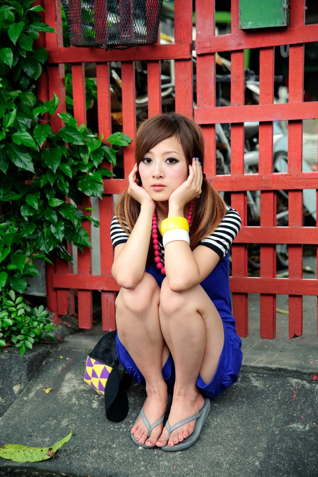 Gallery - 台湾正妹组合果子、小品、兔兔《国光社区外拍》第II部，清新甜美街拍写真，展现邻家青春活力台湾街拍清新治愈系 女神私房照_秀色女神 - image 12