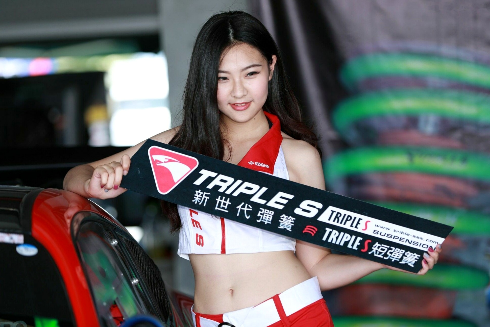 Gallery - 台湾正妹赛车女郎：TSF-R2台湾大赛车第二站，性感制服模特 - model现场高清图集 [150P]台湾制服性感美腿 女神私房照_秀色女神 - image 38
