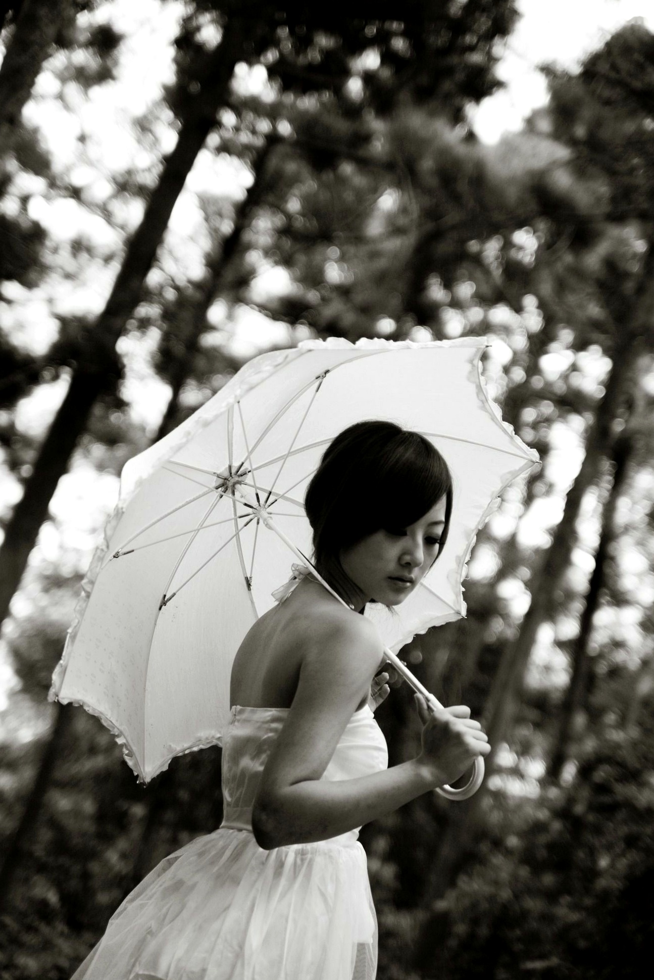 Gallery - 台湾正妹Mikako张凯洁黑白摄影写真_阳明山竹子湖唯美外拍_冷艳气质私房女神集锦台湾气质户外私房照冷艳 女神私房照_秀色女神 - image 20