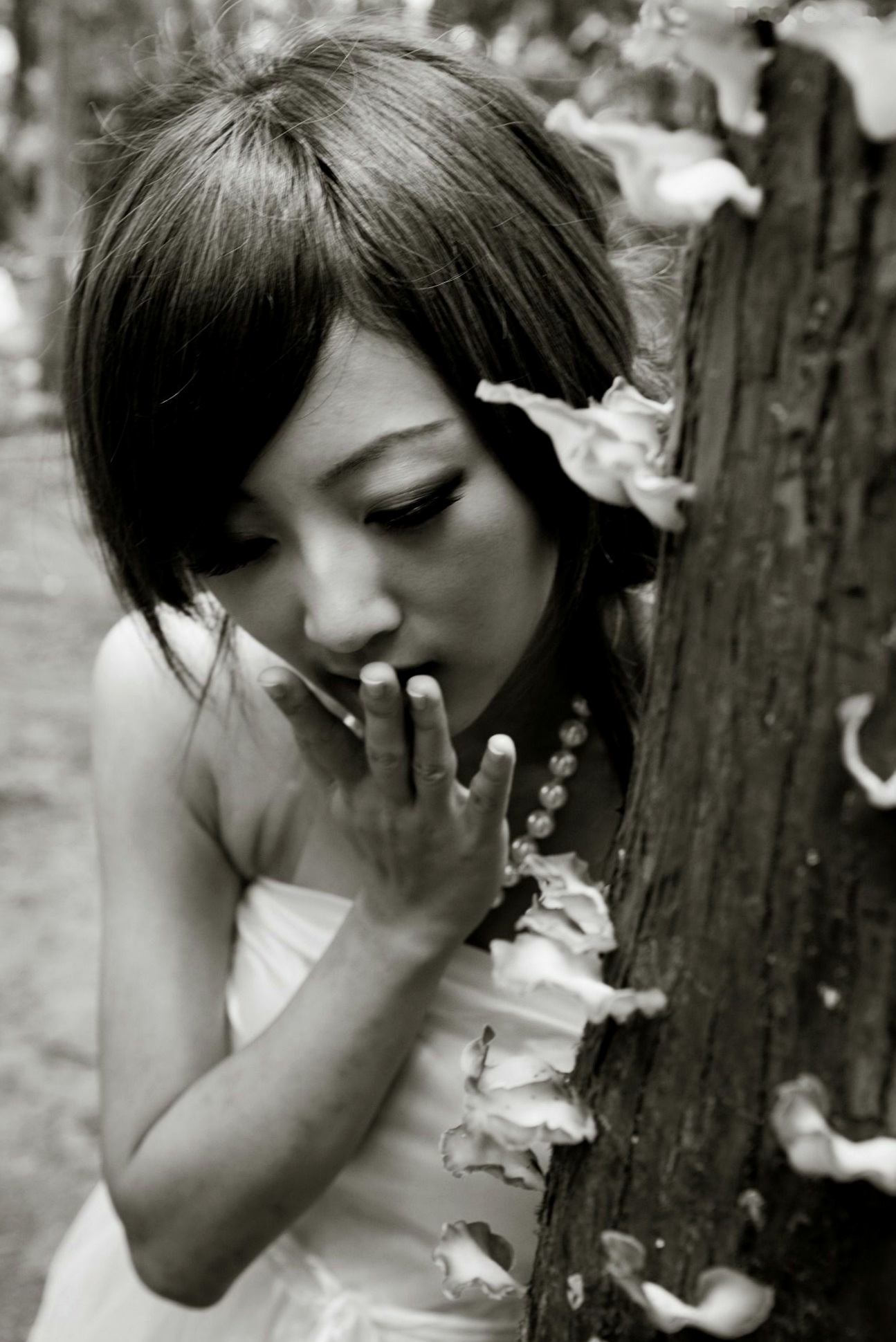 Gallery - 台湾正妹Mikako张凯洁黑白摄影写真_阳明山竹子湖唯美外拍_冷艳气质私房女神集锦台湾气质户外私房照冷艳 女神私房照_秀色女神 - image 54