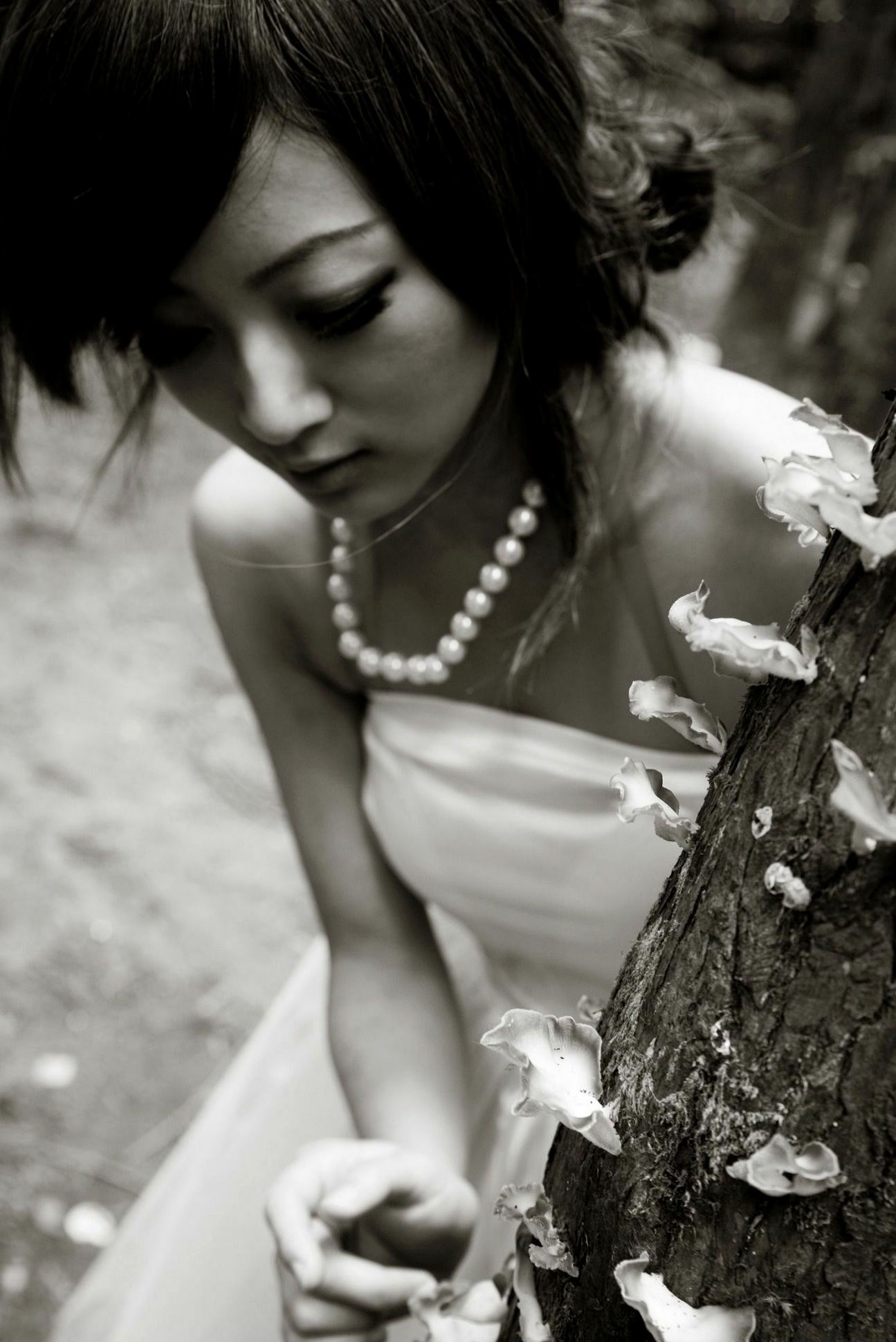 Gallery - 台湾正妹Mikako张凯洁黑白摄影写真_阳明山竹子湖唯美外拍_冷艳气质私房女神集锦台湾气质户外私房照冷艳 女神私房照_秀色女神 - image 55