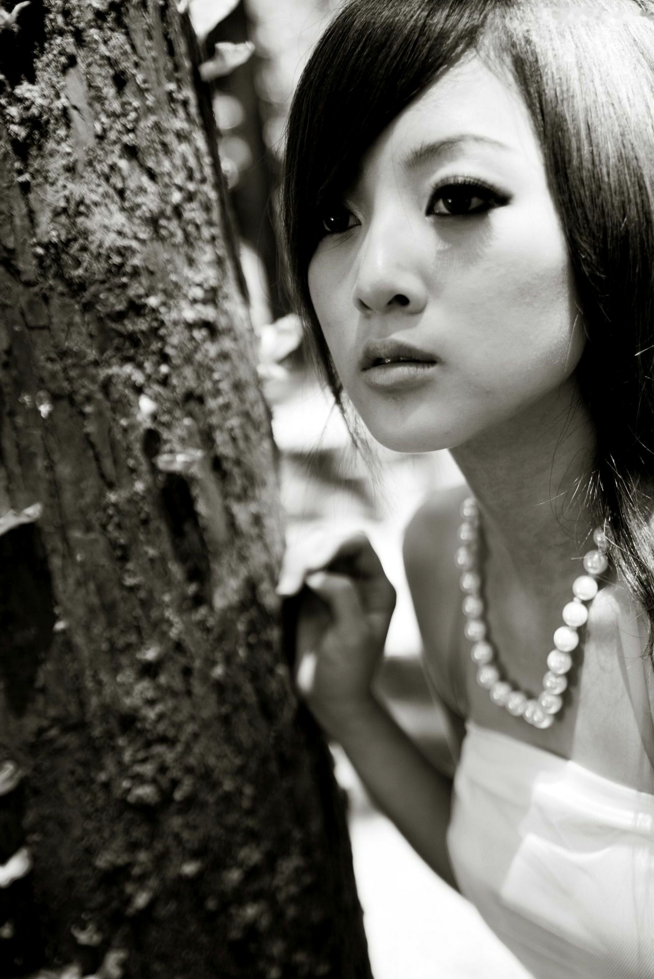 Gallery - 台湾正妹Mikako张凯洁黑白摄影写真_阳明山竹子湖唯美外拍_冷艳气质私房女神集锦台湾气质户外私房照冷艳 女神私房照_秀色女神 - image 56