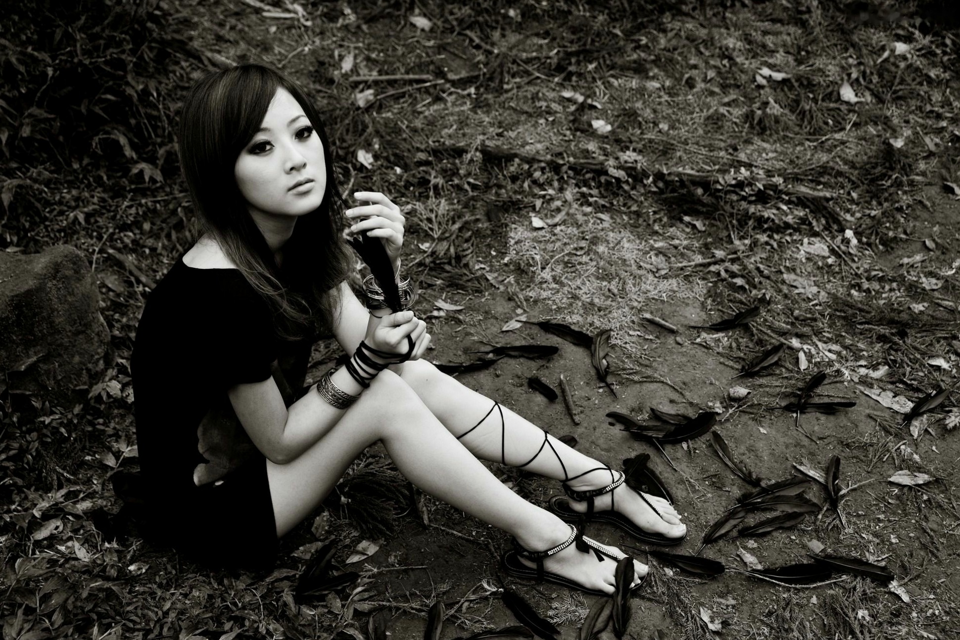 Gallery - 台湾正妹Mikako张凯洁黑白摄影写真_阳明山竹子湖唯美外拍_冷艳气质私房女神集锦台湾气质户外私房照冷艳 女神私房照_秀色女神 - image 75