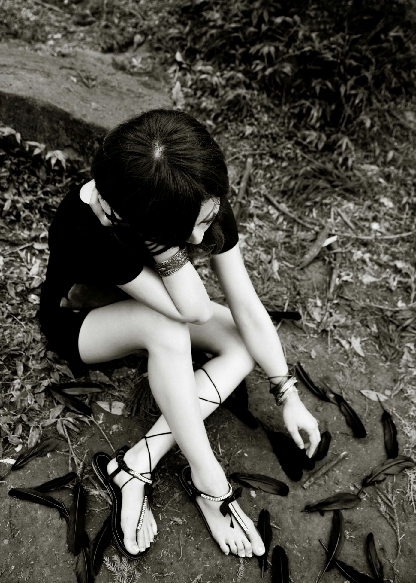 Gallery - 台湾正妹Mikako张凯洁黑白摄影写真_阳明山竹子湖唯美外拍_冷艳气质私房女神集锦台湾气质户外私房照冷艳 女神私房照_秀色女神 - image 79