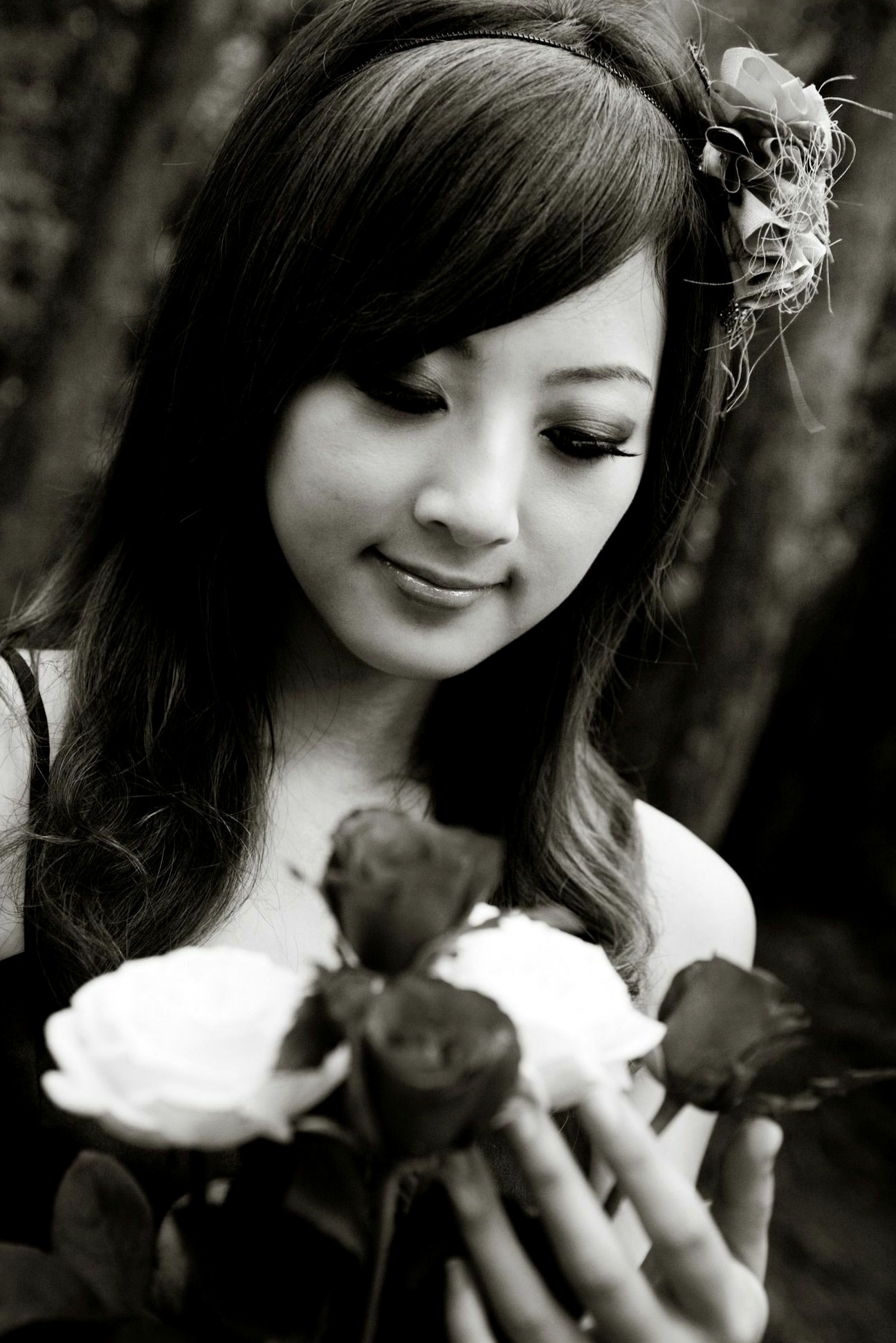 Gallery - 台湾正妹Mikako张凯洁黑白摄影写真_阳明山竹子湖唯美外拍_冷艳气质私房女神集锦台湾气质户外私房照冷艳 女神私房照_秀色女神 - image 84