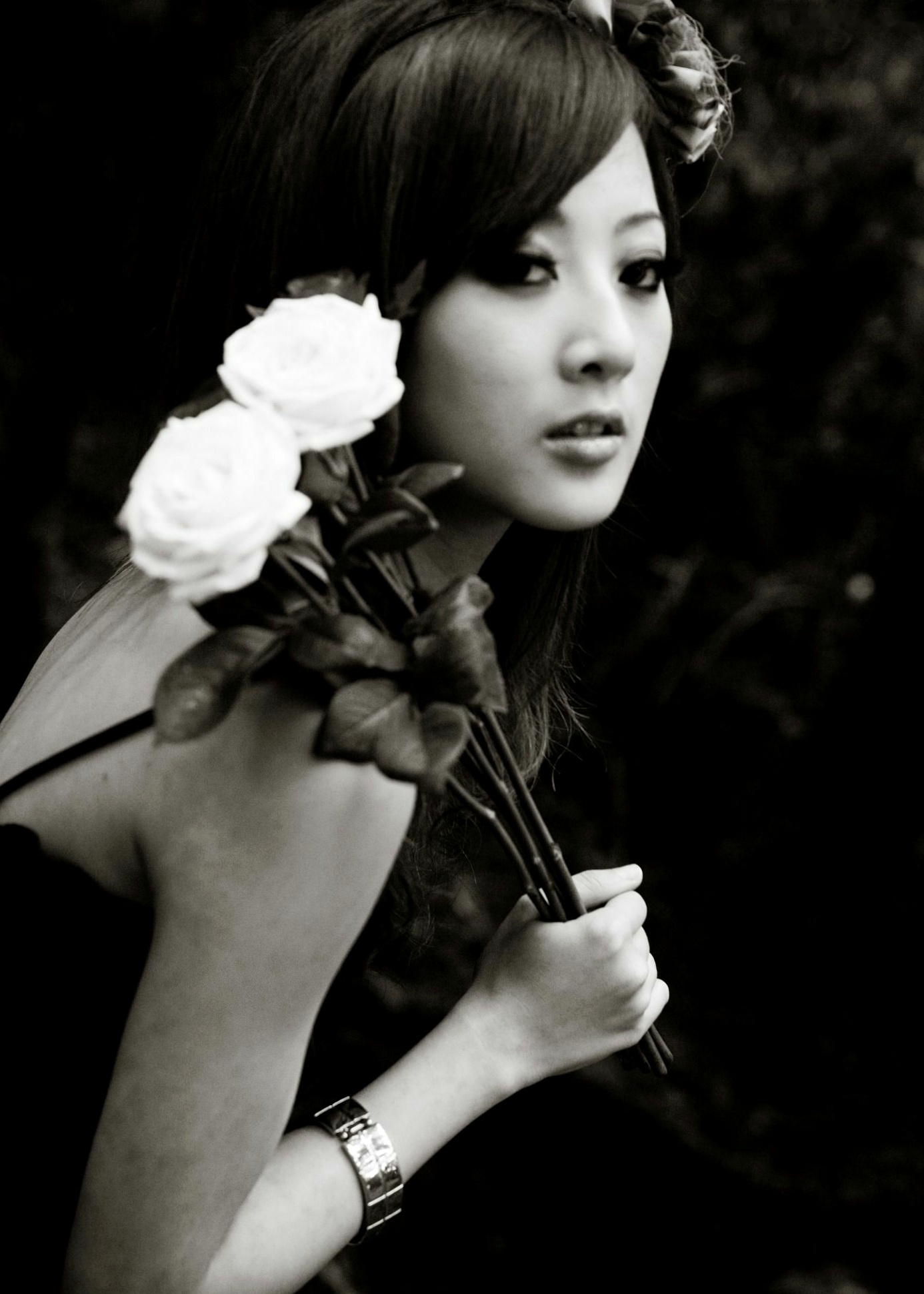 Gallery - 台湾正妹Mikako张凯洁黑白摄影写真_阳明山竹子湖唯美外拍_冷艳气质私房女神集锦台湾气质户外私房照冷艳 女神私房照_秀色女神 - image 91