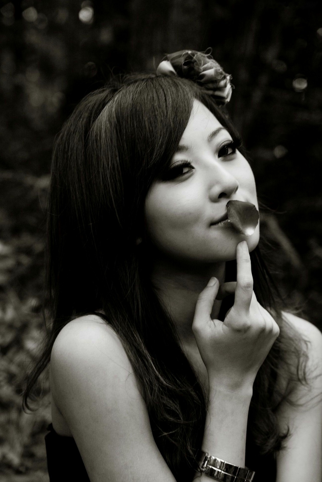 Gallery - 台湾正妹Mikako张凯洁黑白摄影写真_阳明山竹子湖唯美外拍_冷艳气质私房女神集锦台湾气质户外私房照冷艳 女神私房照_秀色女神 - image 98