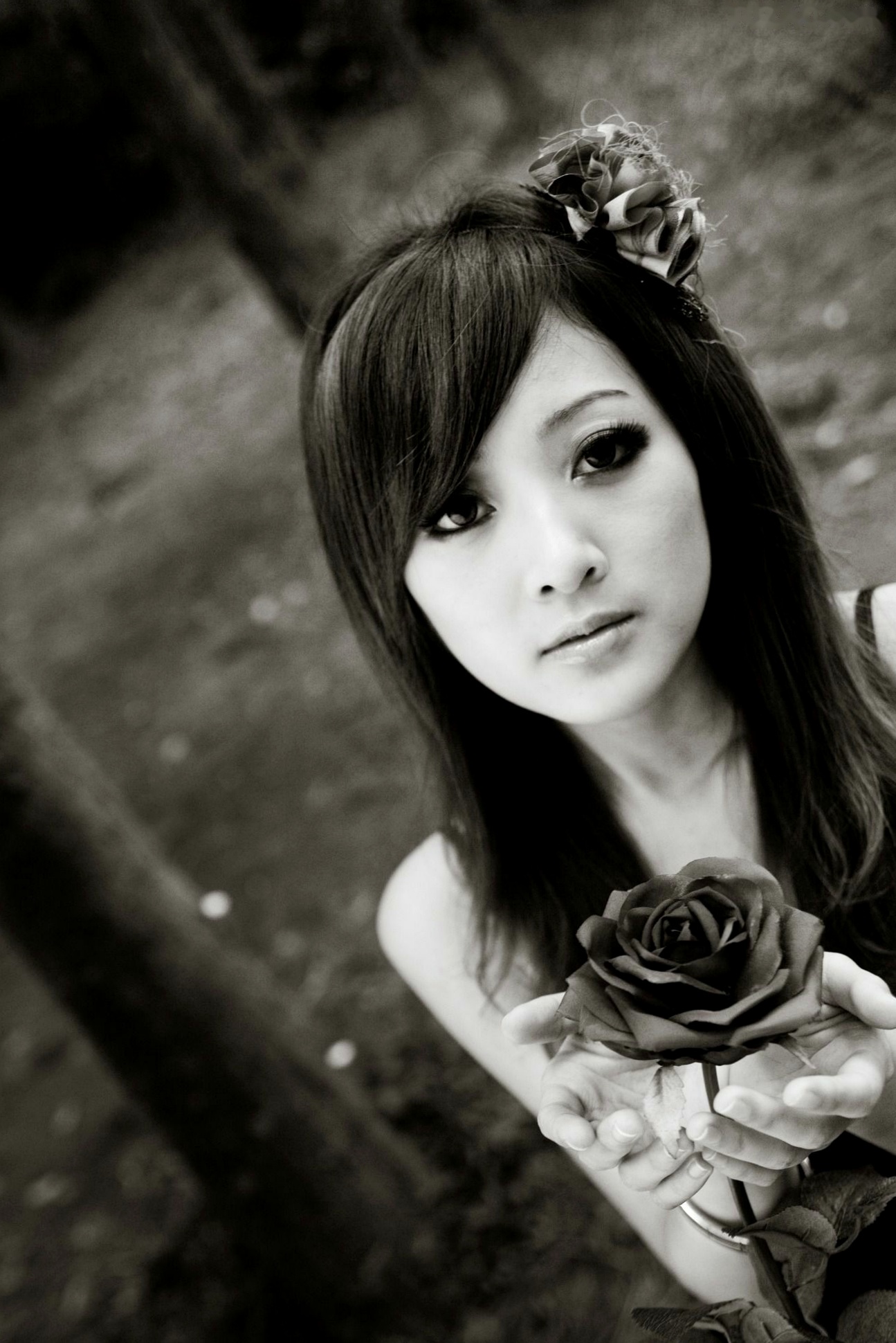 Gallery - 台湾正妹Mikako张凯洁黑白摄影写真_阳明山竹子湖唯美外拍_冷艳气质私房女神集锦台湾气质户外私房照冷艳 女神私房照_秀色女神 - image 114