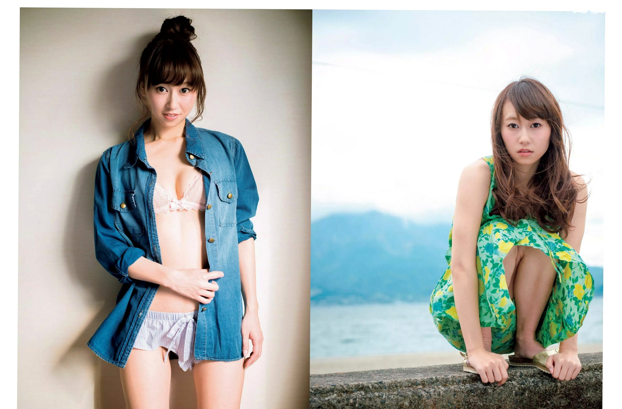 FLASH写真高清大片：菜菜绪、山本美忧、朝比奈彩、小林香菜，日系清纯诱惑与比基尼街拍合集