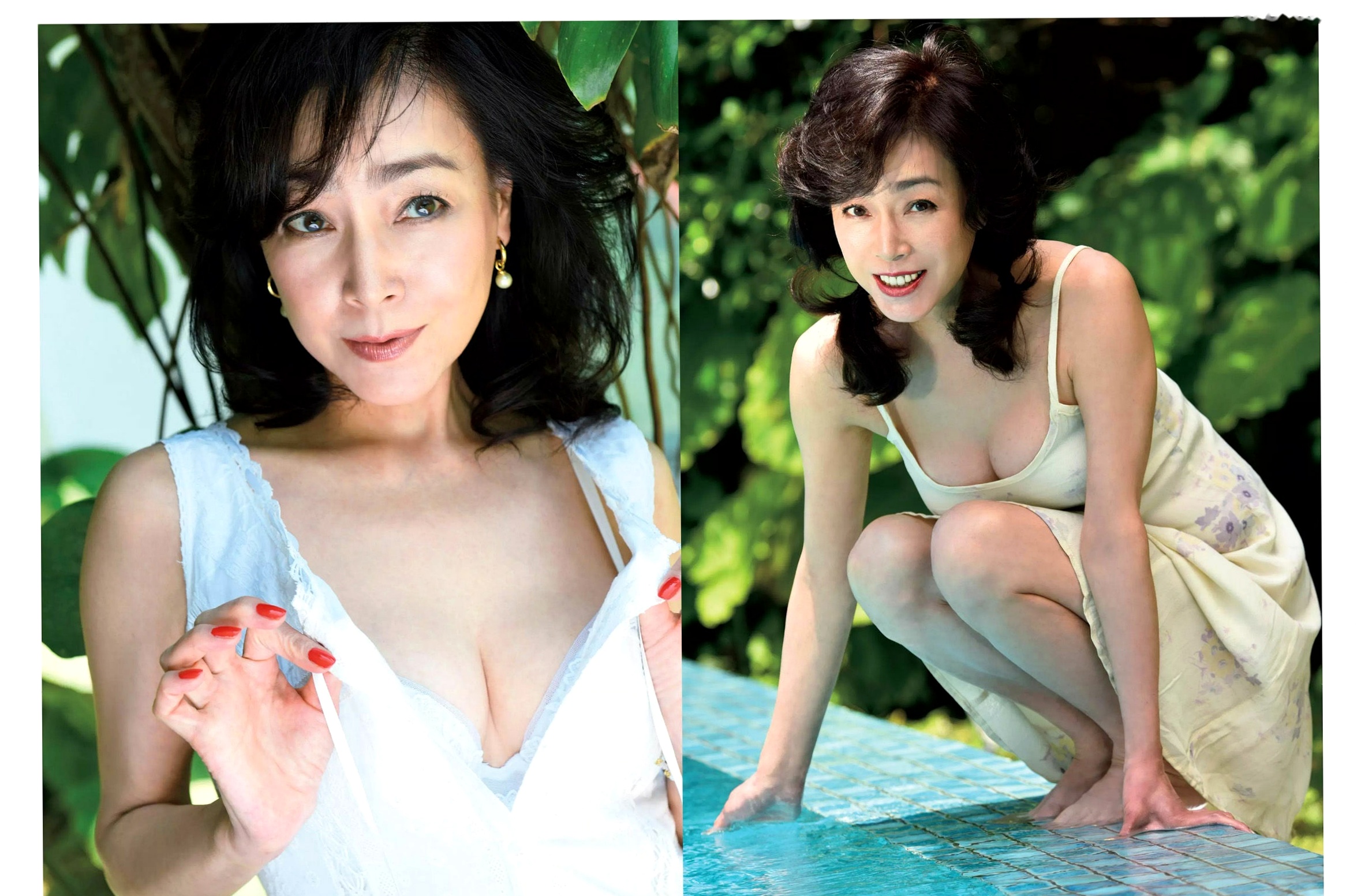 Gallery - FLASH杂志写真：熊田曜子、柏原芳惠高清美图，比基尼、私房内衣性感大尺度出镜，展现成熟女性优雅魅力，2017.08.01经典特辑日本性感比基尼内衣女神 女神私房照_秀色女神 - image 5