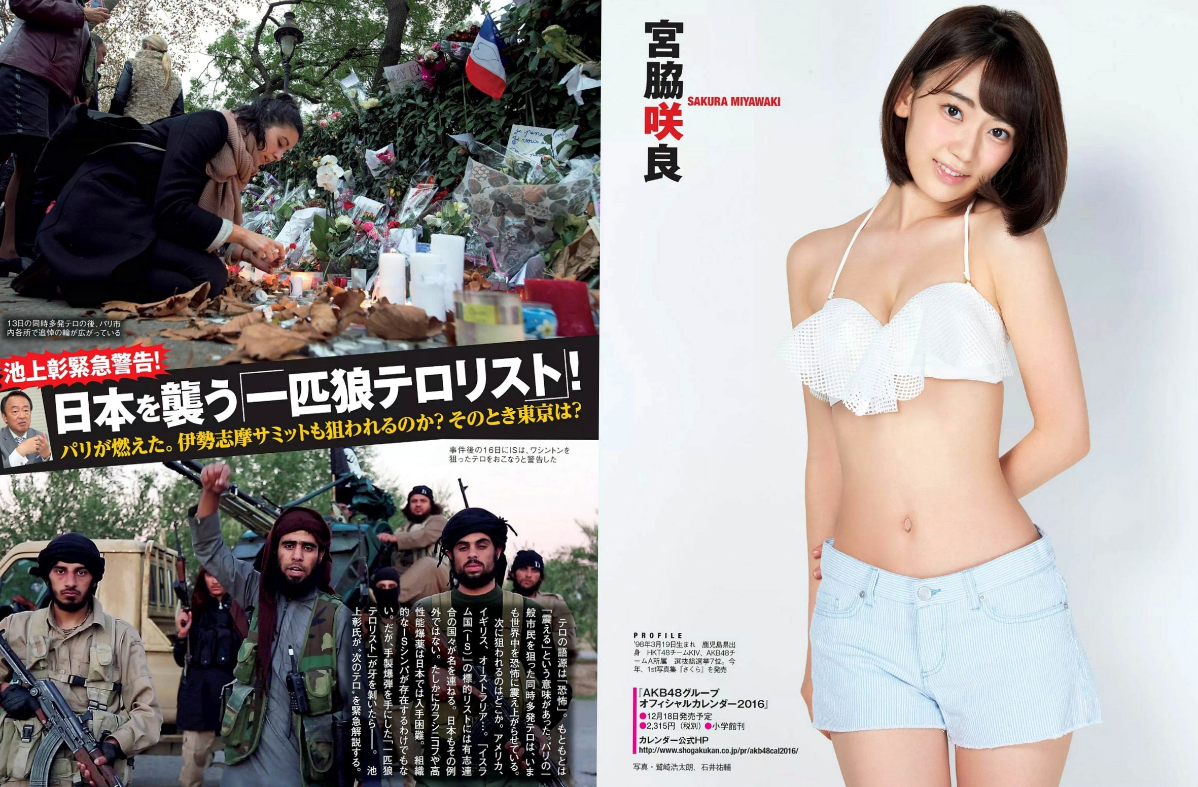 Gallery - FLASH杂志写真精选：宫胁咲良清新户外比基尼与堀口としみ大胆私房，筧美和子居家写真合集日本性感清纯私房照诱惑 女神私房照_秀色女神 - image 4