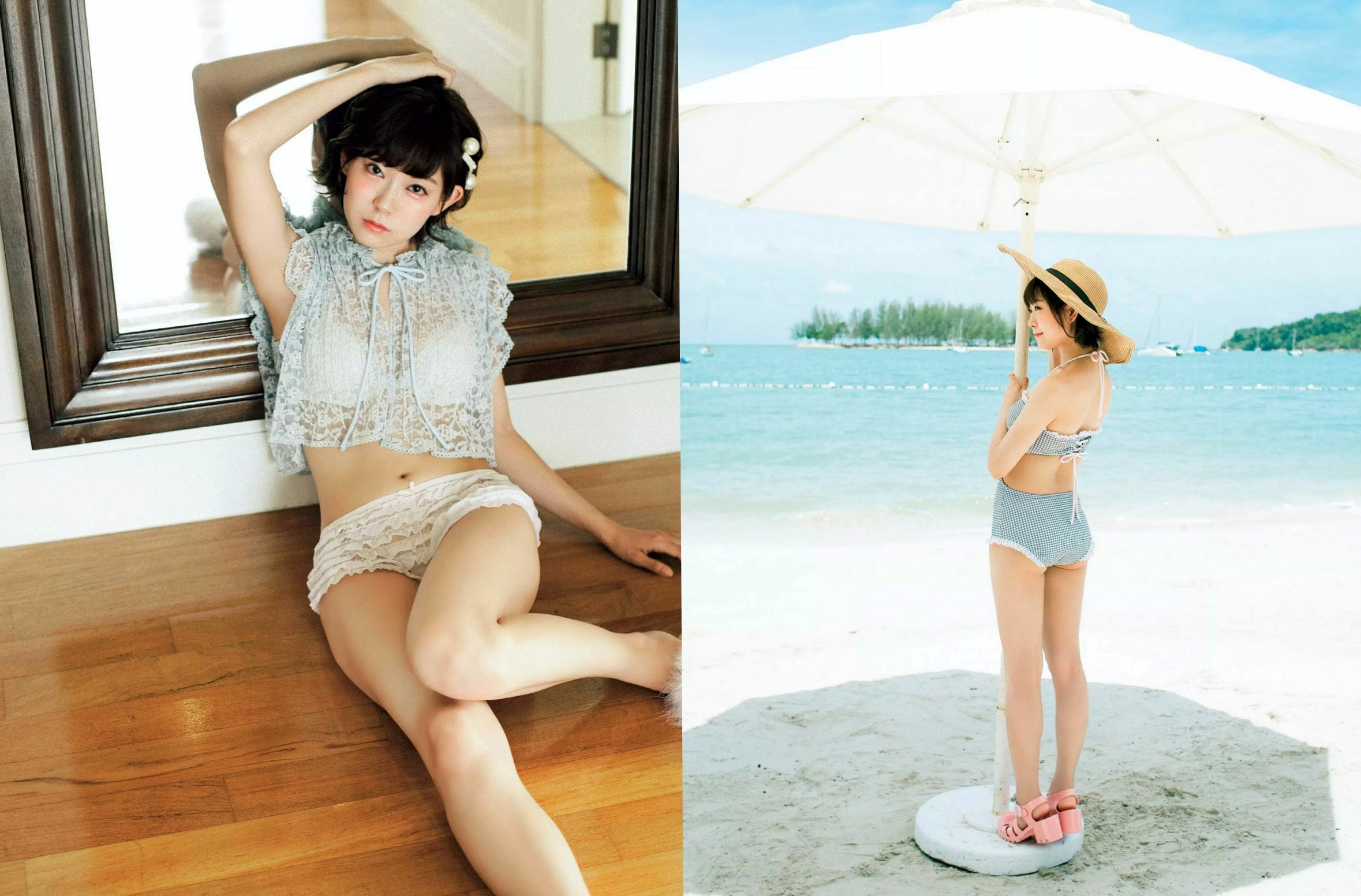 Gallery - FLASH杂志写真：渡边美优纪、深田恭子海滩比基尼清凉诱惑，夏日海边写真精选 (2016.09.06)日本性感比基尼女神 女神私房照_秀色女神 - image 2