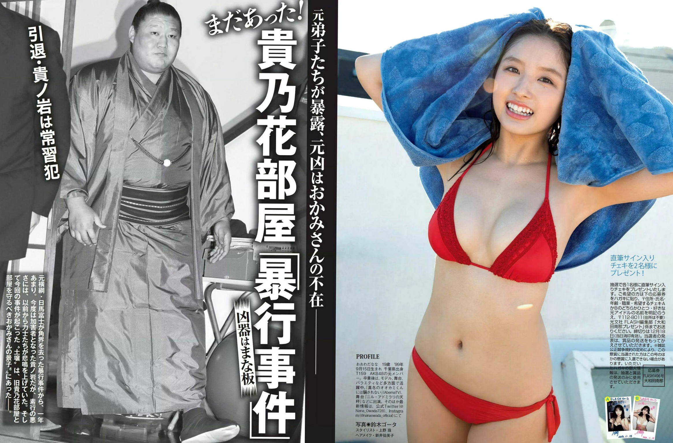 Gallery - FLASH杂志写真_ 大和田南那、MIYU等群星闪耀，精选偶像清纯比基尼与诱惑私房内衣大尺度美图_ 2018.12.25[19P]日本比基尼内衣私房照性感 女神私房照_秀色女神 - image 2