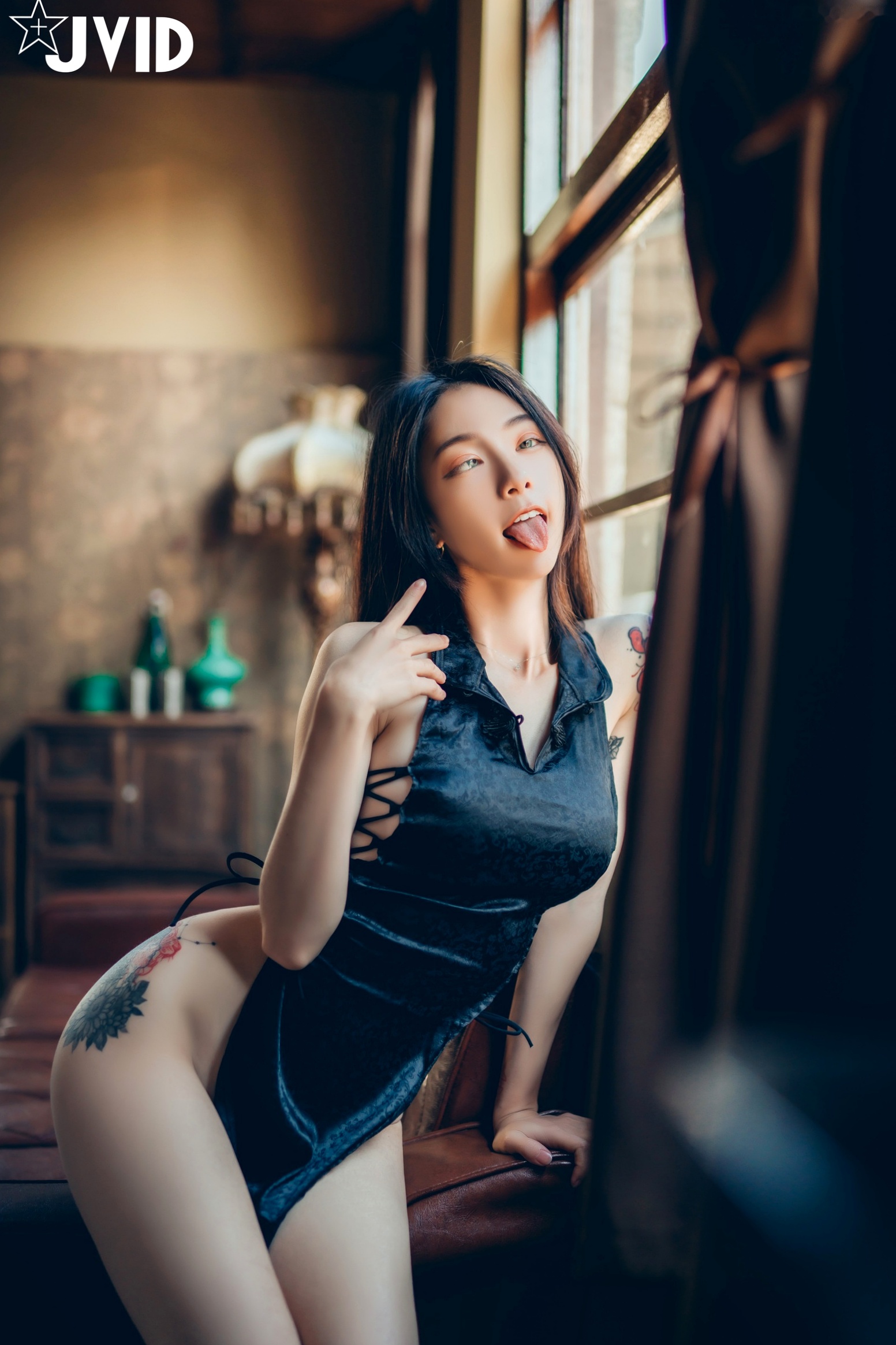 Gallery - JVID模特 - model飘飘：日式和风私房写真，性感浴衣与个性纹身演绎极致女神魅力JVID性感诱惑女神内衣 女神私房照_秀色女神 - image 37