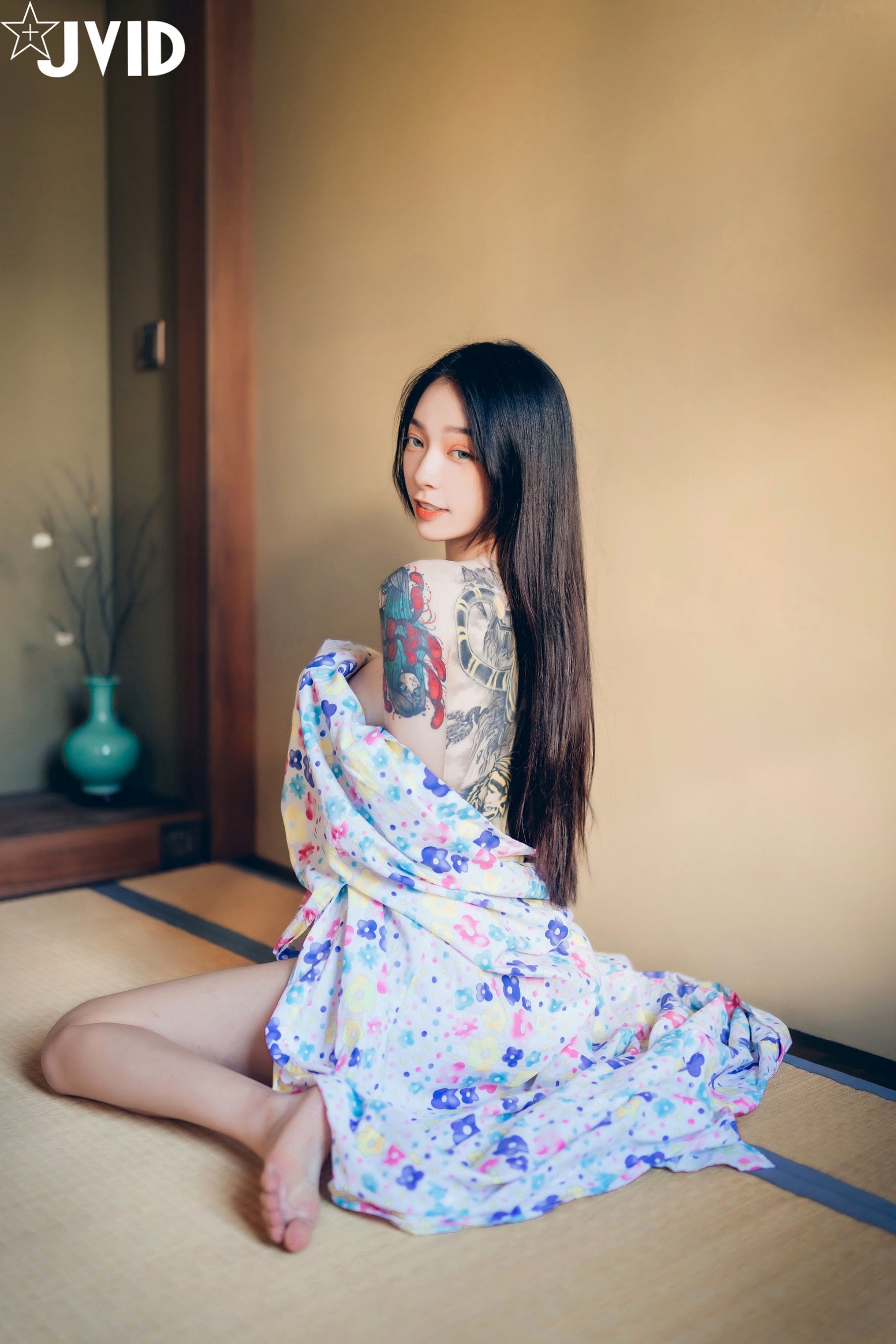 Gallery - JVID模特 - model飘飘：日式和风私房写真，性感浴衣与个性纹身演绎极致女神魅力JVID性感诱惑女神内衣 女神私房照_秀色女神 - image 83
