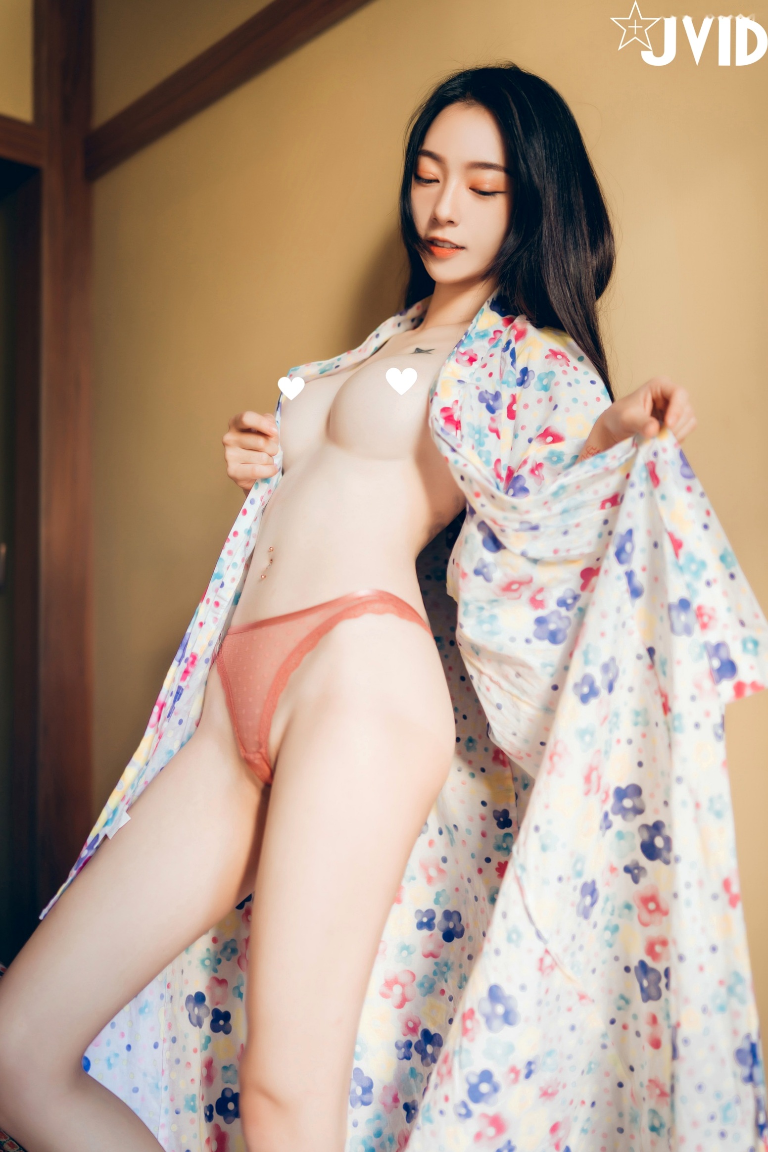 Gallery - JVID模特 - model飘飘：日式和风私房写真，性感浴衣与个性纹身演绎极致女神魅力JVID性感诱惑女神内衣 女神私房照_秀色女神 - image 90