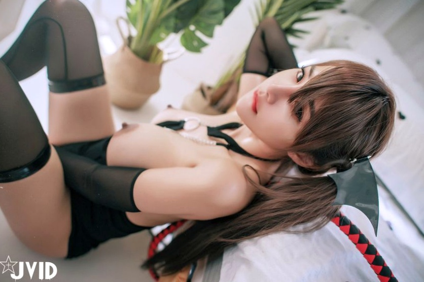 Gallery - JVID写真巨乳乐乐情欲空姐私房套图：极致身材制服诱惑，网袜长腿撩人，大尺度写真完美演绎JVID性感制服诱惑人间胸器大尺度空姐 女神私房照_秀色女神 - image 94