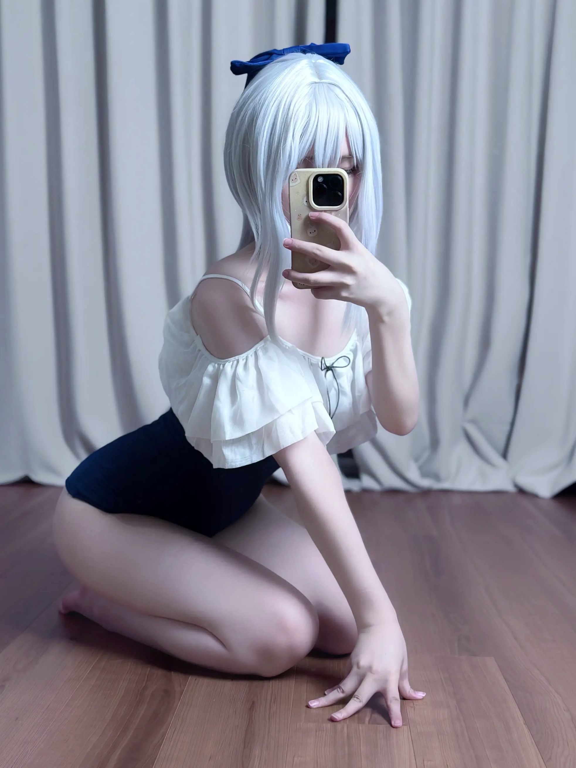 Gallery - 幼愛youmeko - 蔚蓝档案 月雪宫子 室内私房诱惑角色扮演写真角色扮演诱惑私房照性感 女神私房照_秀色女神 - image 3