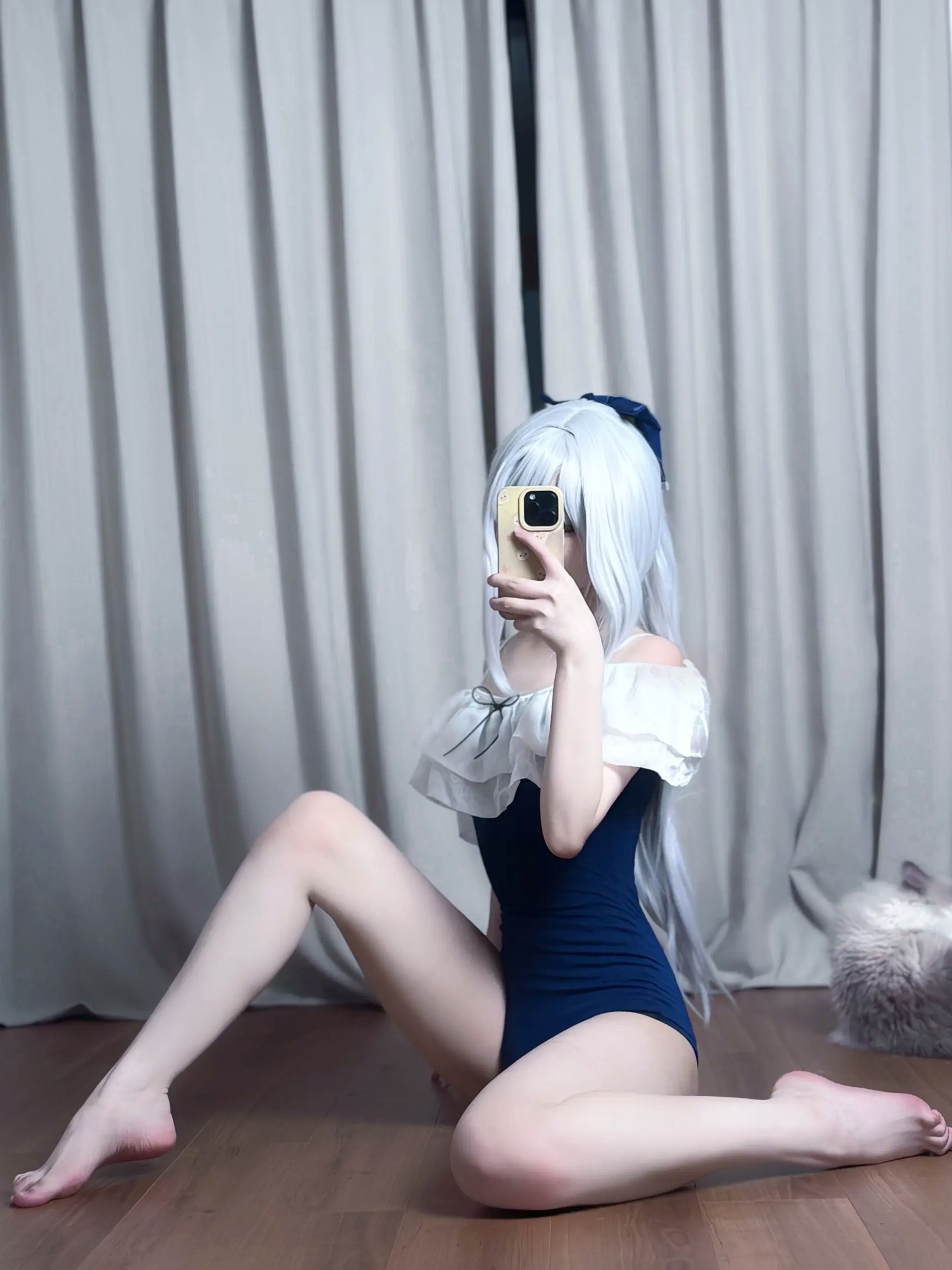 Gallery - 幼愛youmeko - 蔚蓝档案 月雪宫子 室内私房诱惑角色扮演写真角色扮演诱惑私房照性感 女神私房照_秀色女神 - image 5