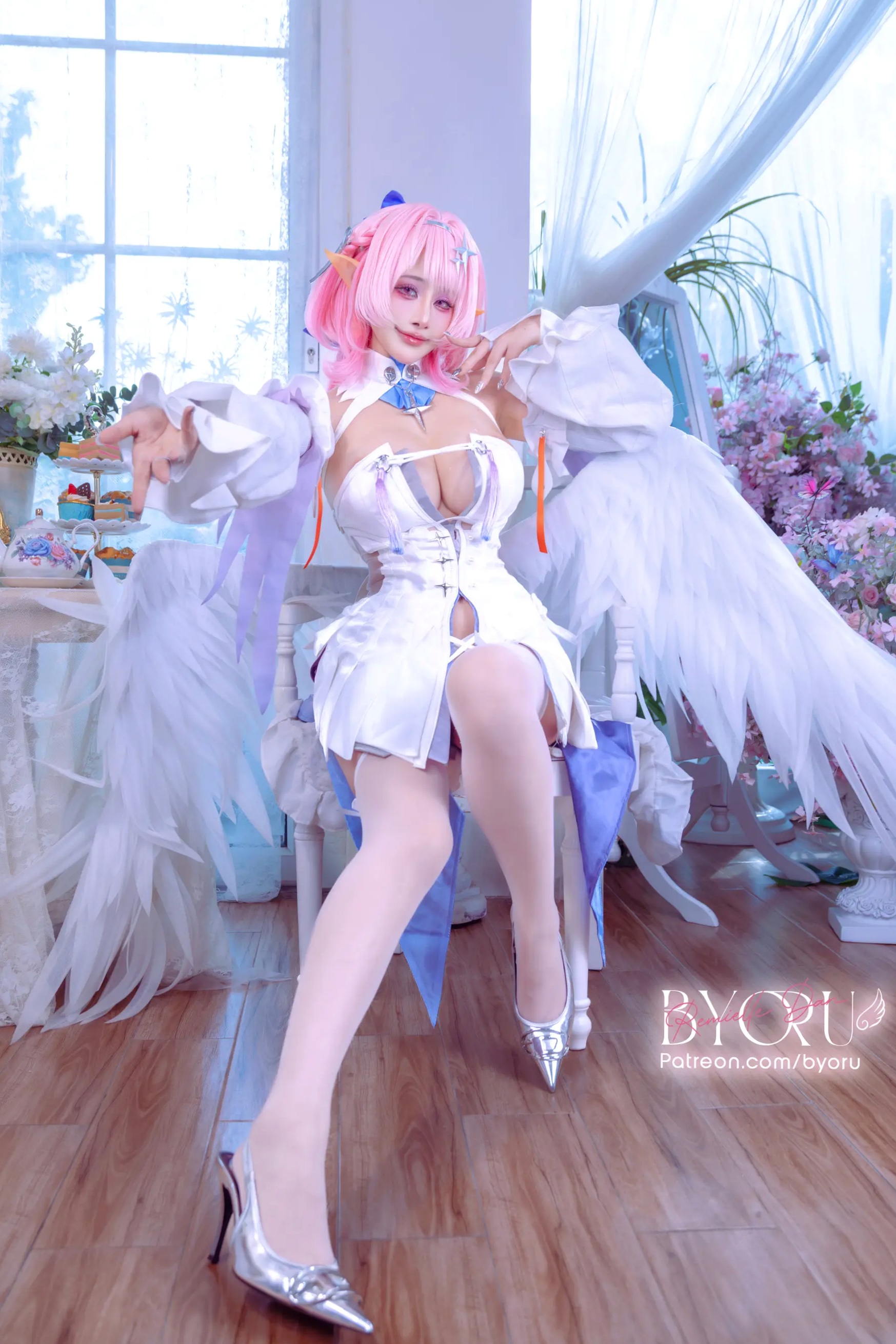 Byoru Remielle Dan 动漫角色扮演粉发美少女天使私房大尺度写真[74P]