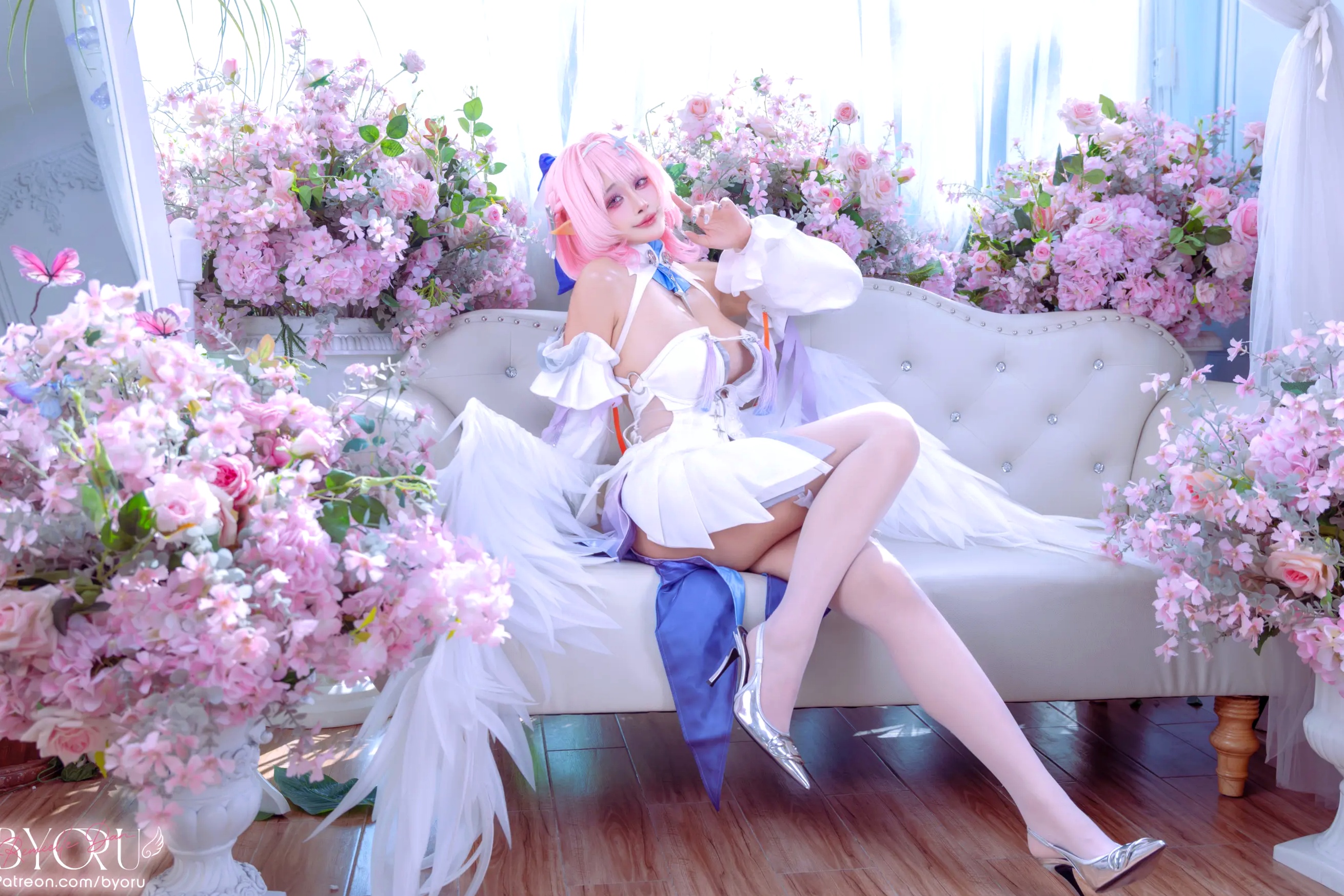 Byoru Remielle Dan 动漫角色扮演粉发美少女天使私房大尺度写真[74P]