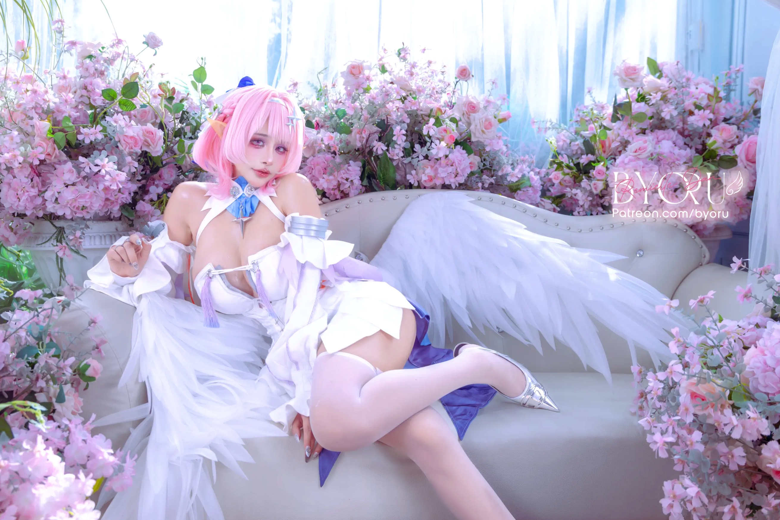 Byoru Remielle Dan 动漫角色扮演粉发美少女天使私房大尺度写真[74P]