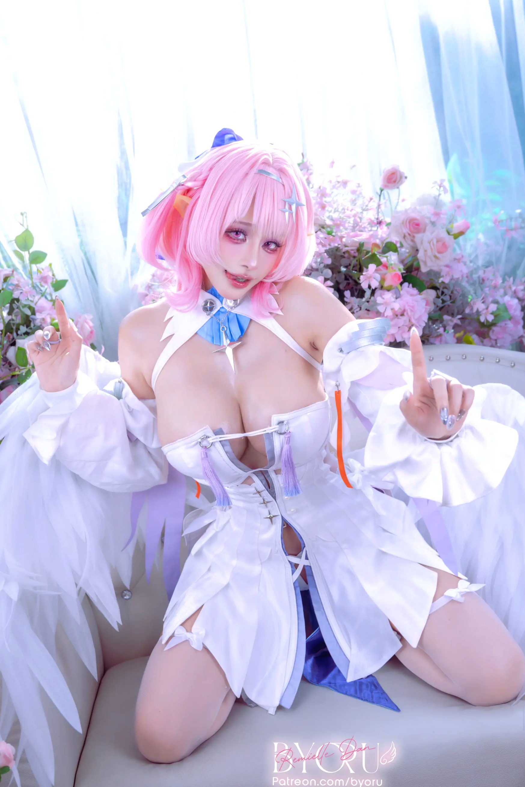 Byoru Remielle Dan 动漫角色扮演粉发美少女天使私房大尺度写真[74P]