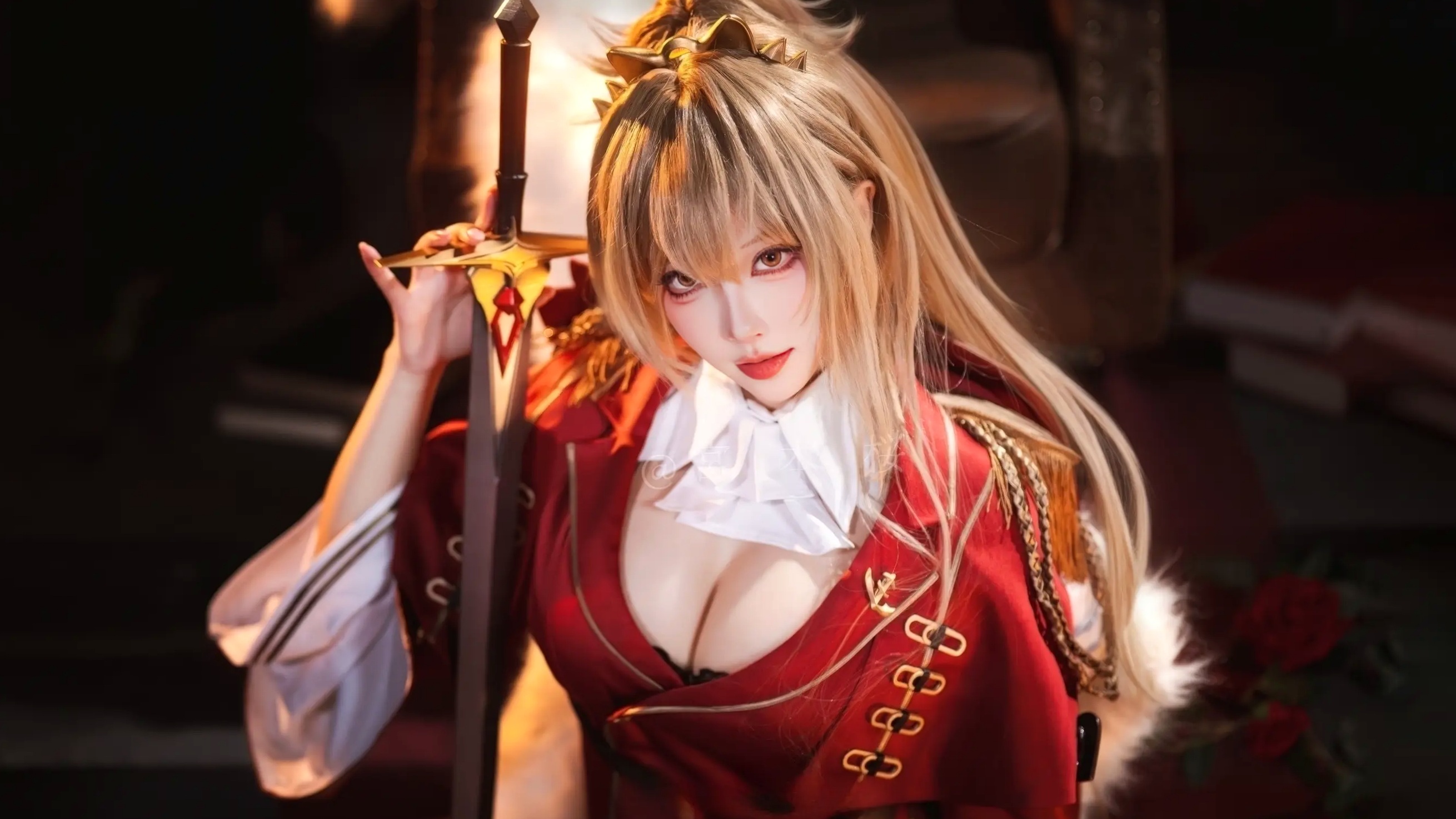 Gallery - 宫本桜 - 碧蓝航线狮角色扮演，英姿飒爽女王风范，极致还原华丽cos美图角色扮演冷艳丝袜性感 女神私房照_秀色女神 - image 5