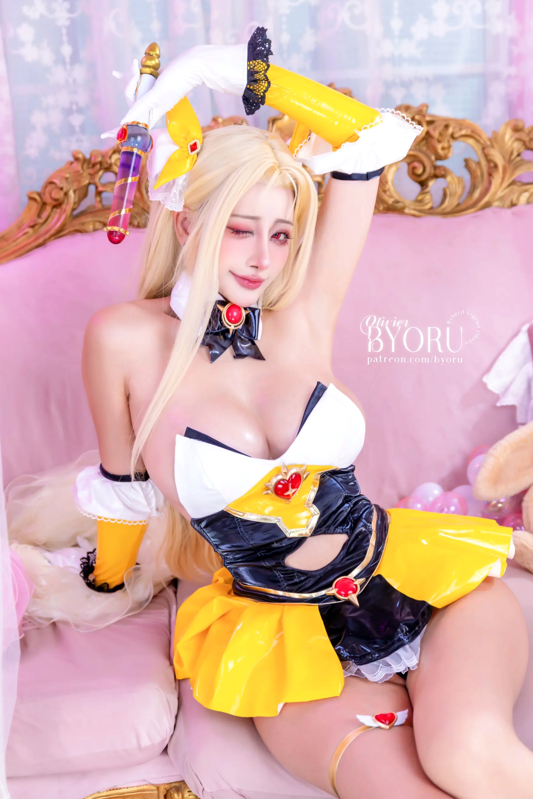 Gallery - Byoru - 魔法少女Cosplay极致诱惑 私房性感制服 大尺度摄影 [62P]性感诱惑童颜巨乳角色扮演大尺度 女神私房照_秀色女神 - image 7