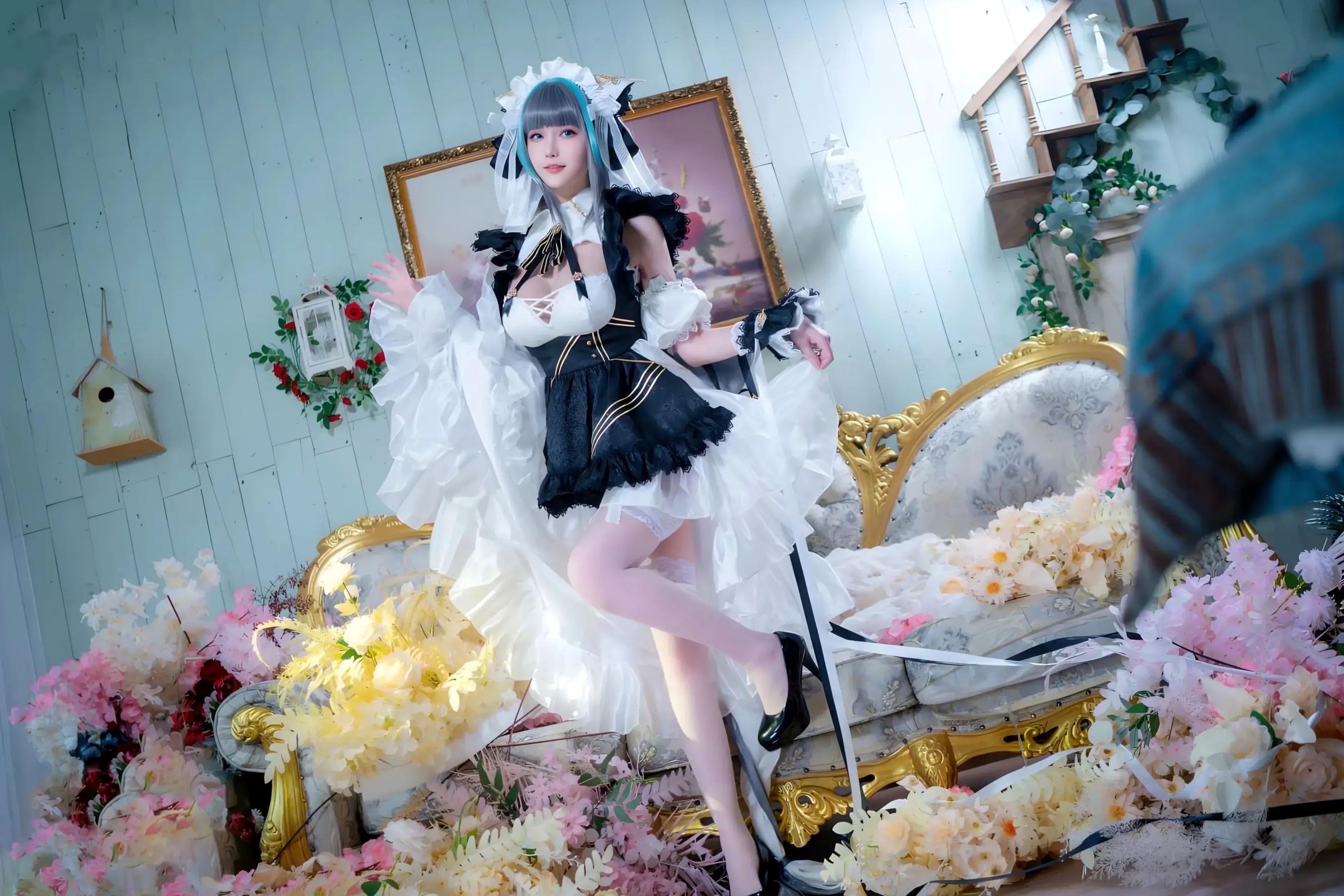 Gallery - 花兮_honoka 碧蓝航线 柴郡 原皮[10P] 女神私房照_秀色女神 - image 2