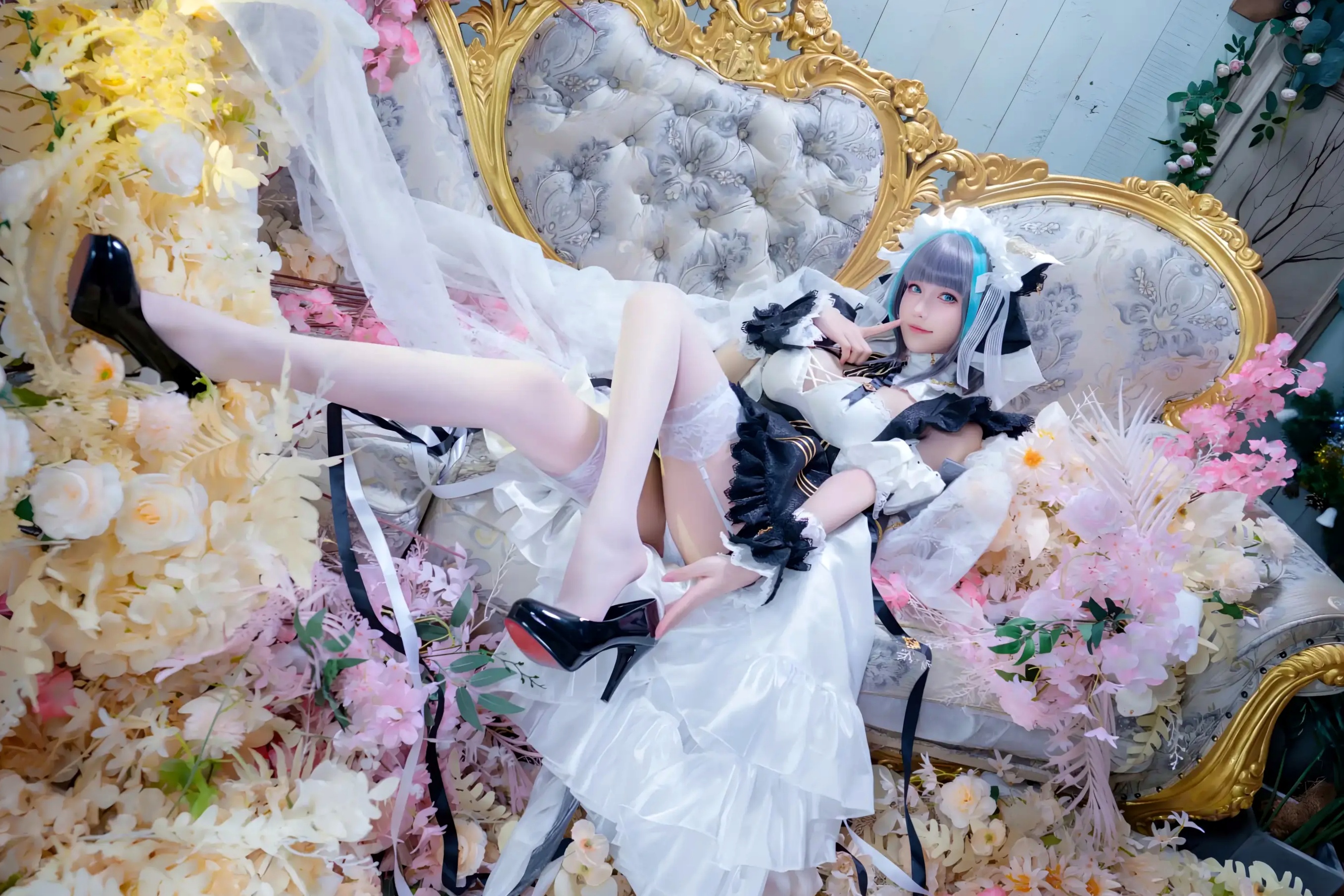 Gallery - 花兮_honoka 碧蓝航线 柴郡 原皮[10P] 女神私房照_秀色女神 - image 8