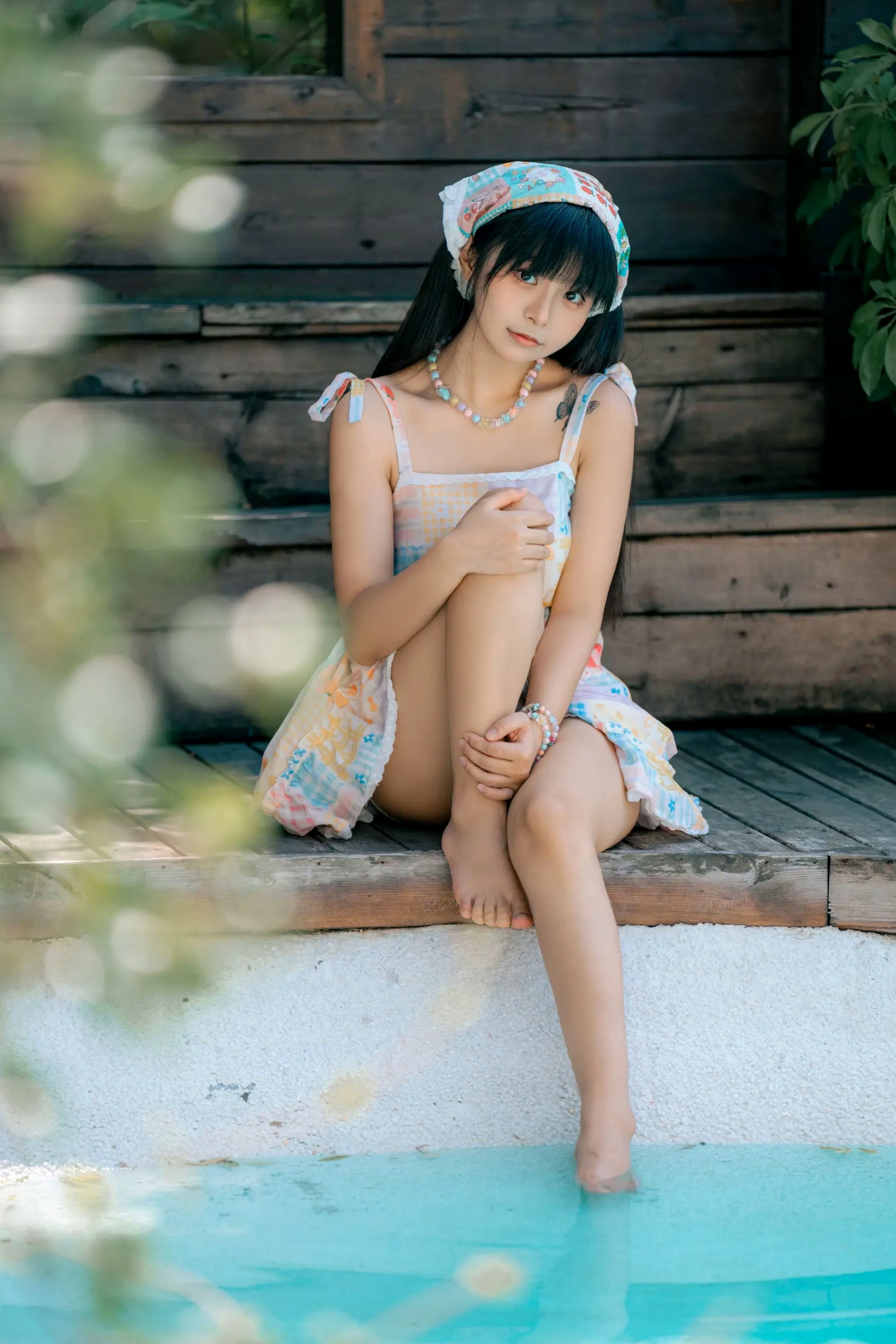 Gallery - 小羊不吃草 (花音葉子) 夏天的记忆：复古车厢内的清凉甜美诱惑私房写真私房照诱惑萌系大尺度清纯 女神私房照_秀色女神 - image 1
