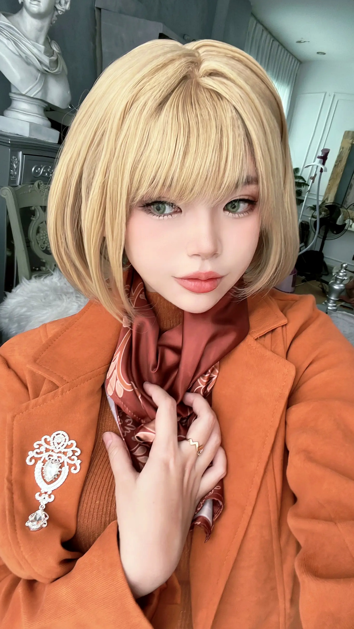 ZinieQ Ashley (Resident Evil 4) 生化危机4阿什莉Cosplay，极致白蕾丝私房写真，绝美诱惑福利大片