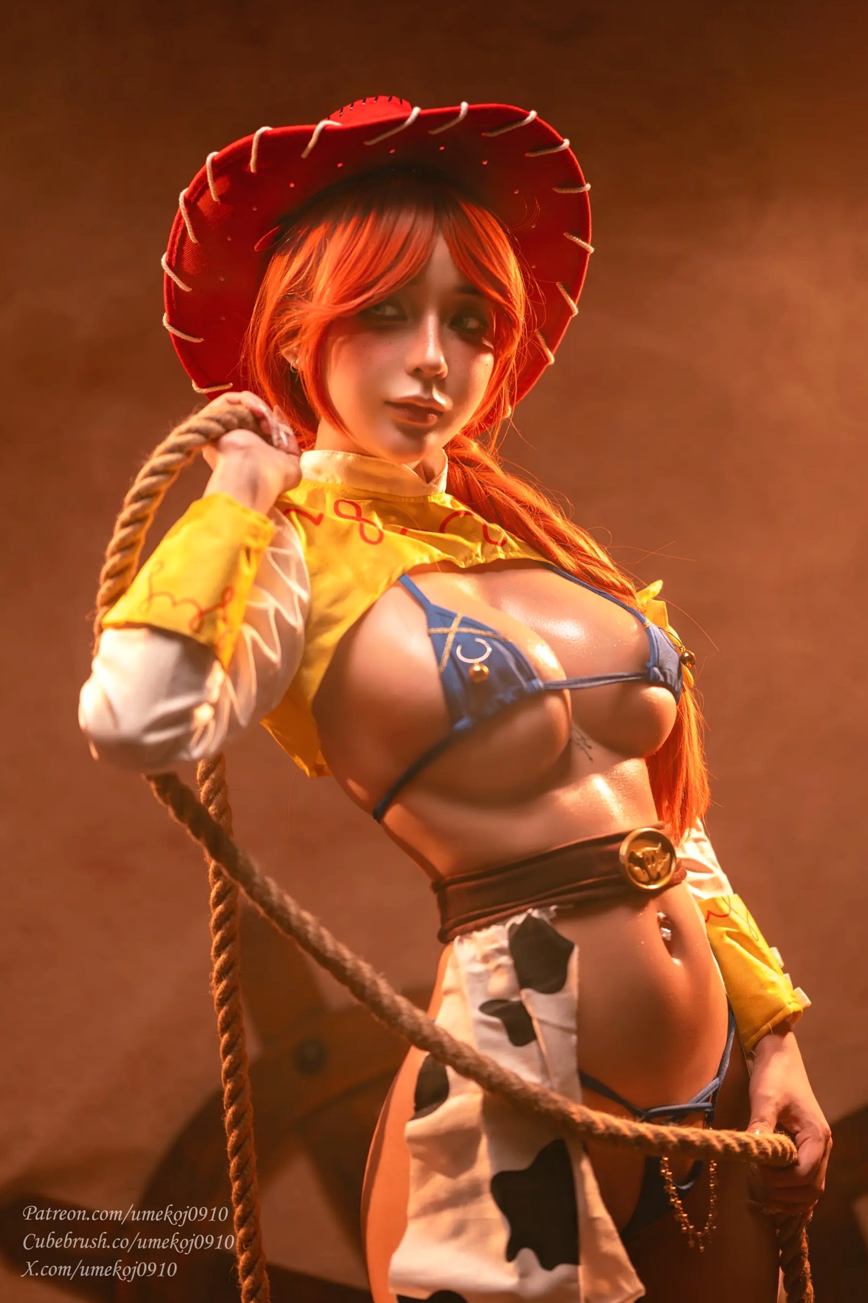 Gallery - Umeko J - 玩具总动员翠丝极致诱惑Cosplay，性感牛仔女郎私房大尺度写真 [106P]角色扮演诱惑性感人间胸器大尺度 女神私房照_秀色女神 - image 3