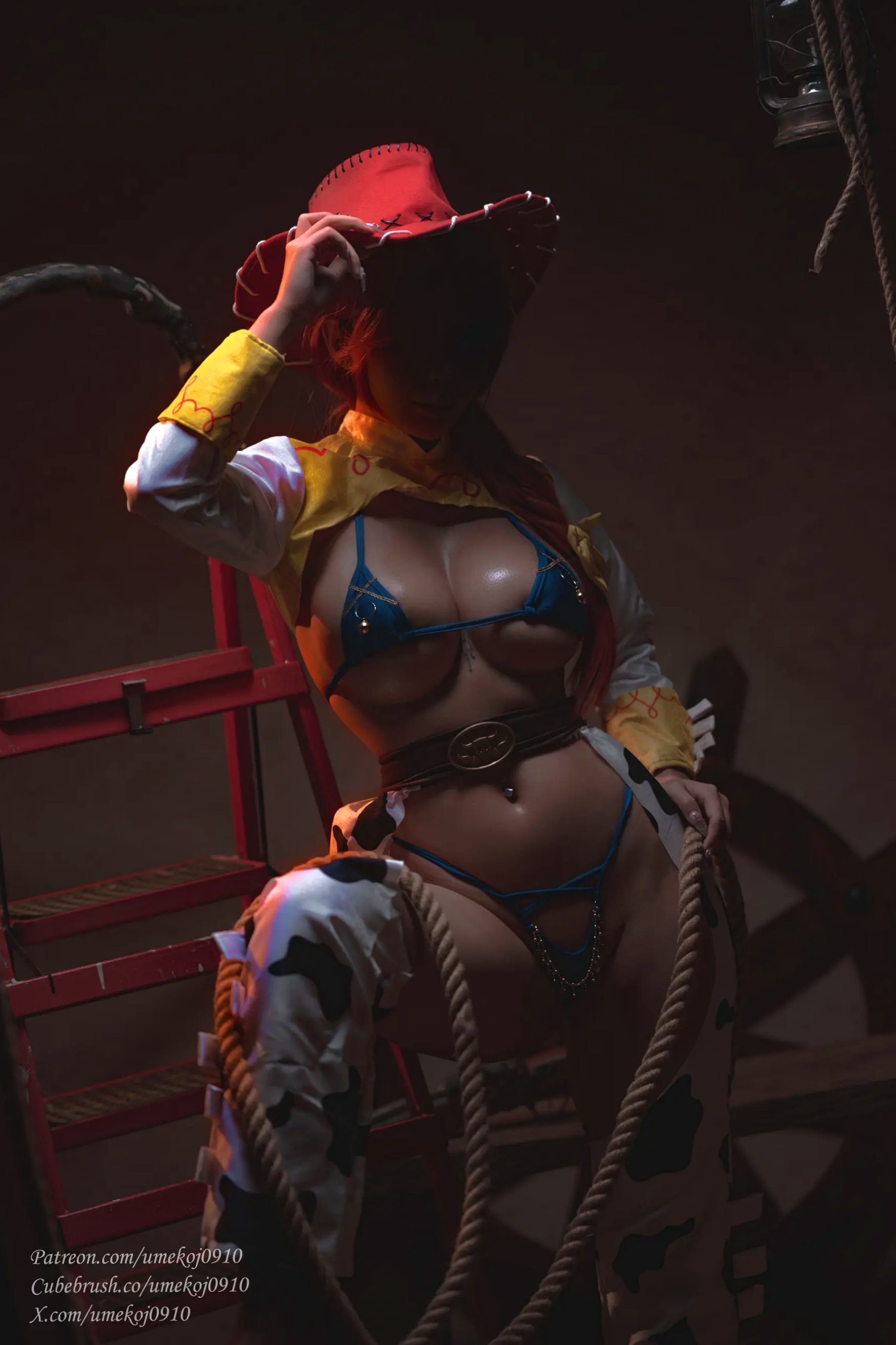 Gallery - Umeko J - 玩具总动员翠丝极致诱惑Cosplay，性感牛仔女郎私房大尺度写真 [106P]角色扮演诱惑性感人间胸器大尺度 女神私房照_秀色女神 - image 7