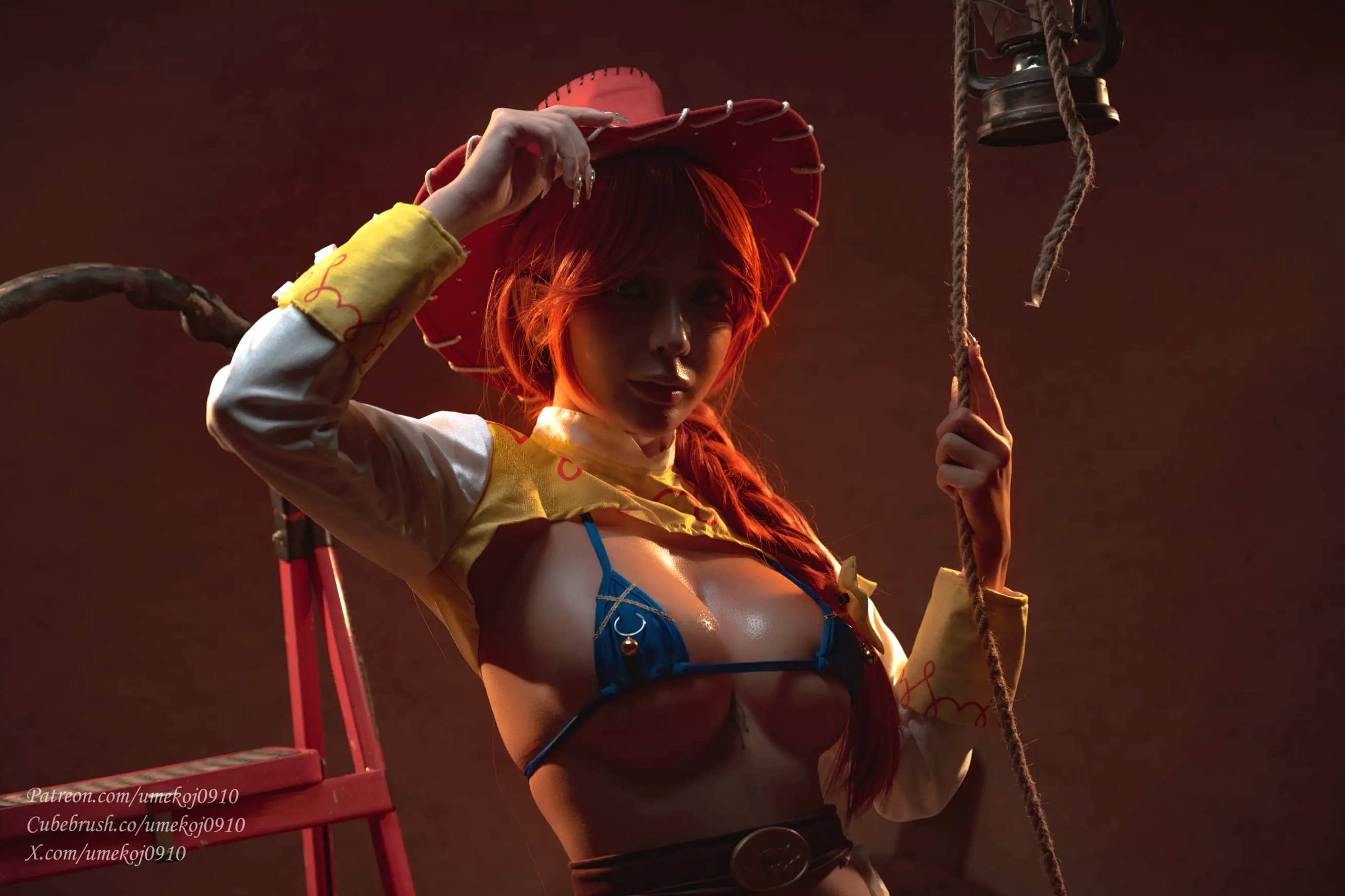 Gallery - Umeko J - 玩具总动员翠丝极致诱惑Cosplay，性感牛仔女郎私房大尺度写真 [106P]角色扮演诱惑性感人间胸器大尺度 女神私房照_秀色女神 - image 9
