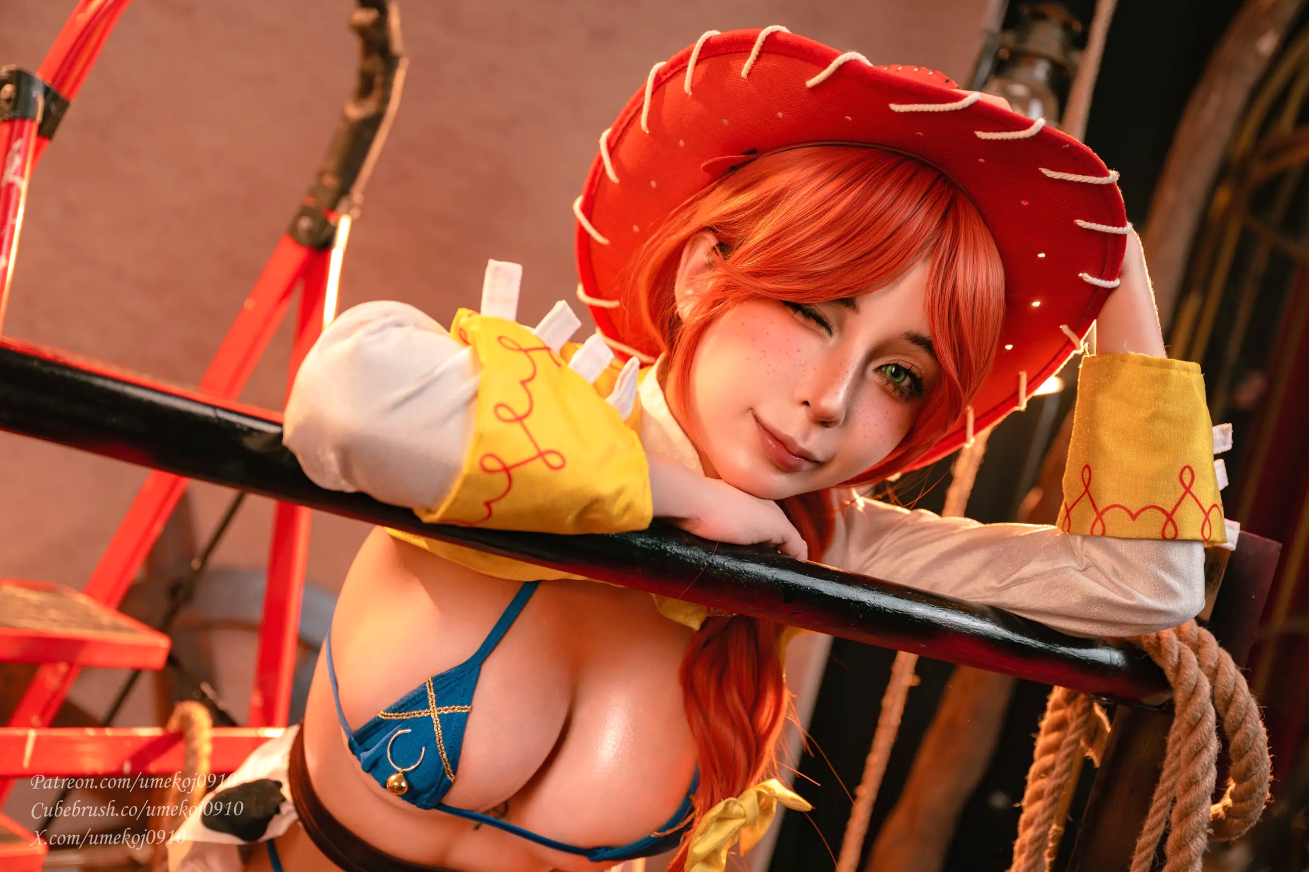 Umeko J - 玩具总动员翠丝极致诱惑Cosplay，性感牛仔女郎私房大尺度写真 [106P]
