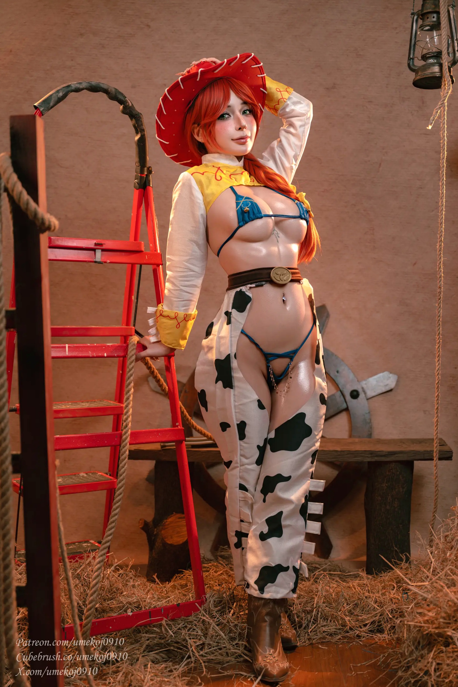 Umeko J - 玩具总动员翠丝极致诱惑Cosplay，性感牛仔女郎私房大尺度写真 [106P]