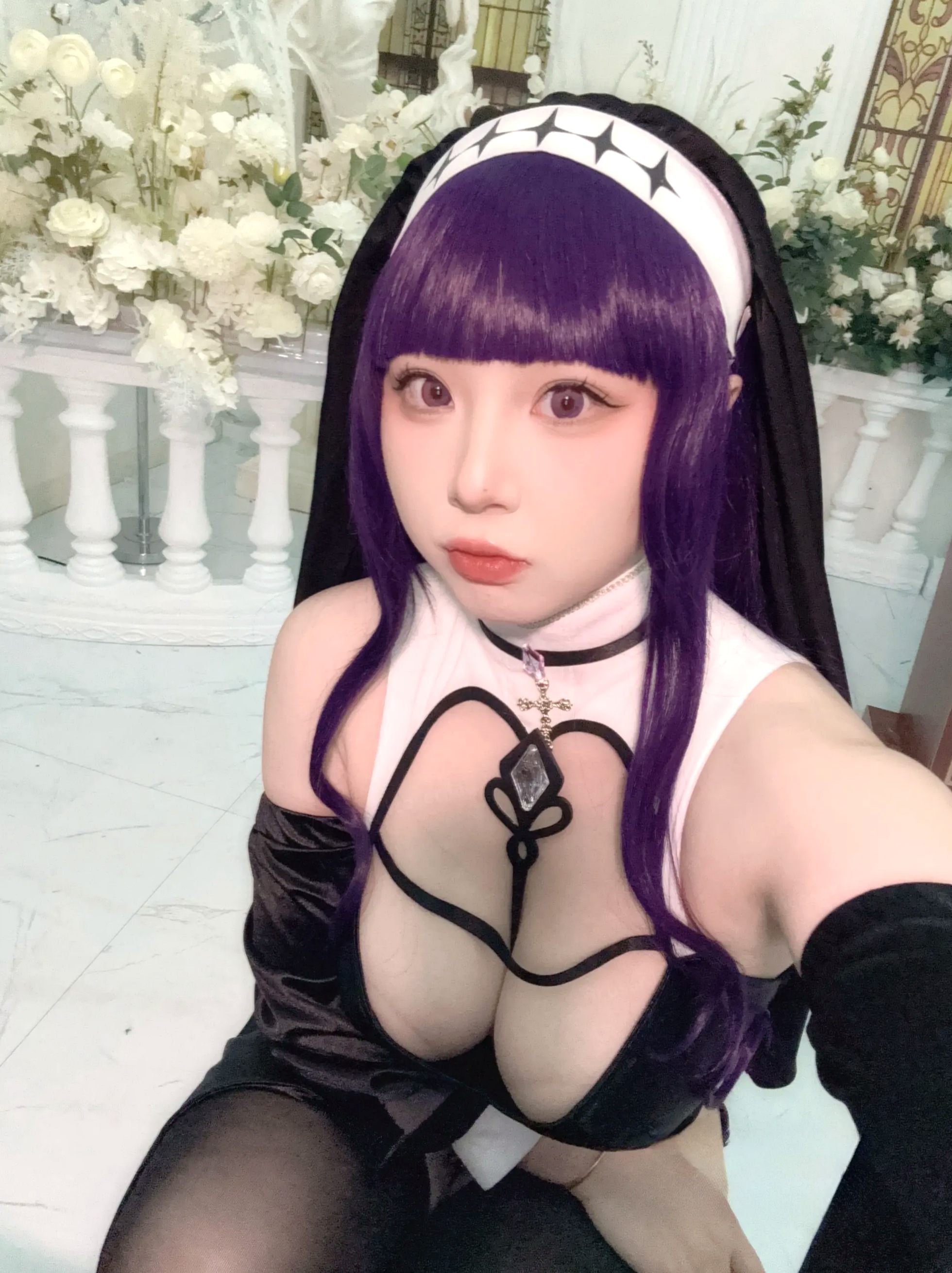 皮皮奶可可爱了啦 - 葬送的芙莉莲 菲伦修女 性感制服私房照 [87P]
