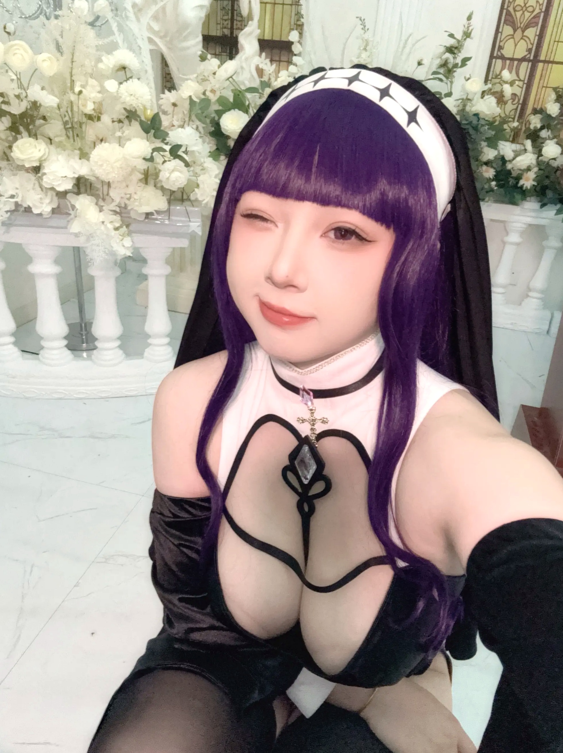 皮皮奶可可爱了啦 - 葬送的芙莉莲 菲伦修女 性感制服私房照 [87P]