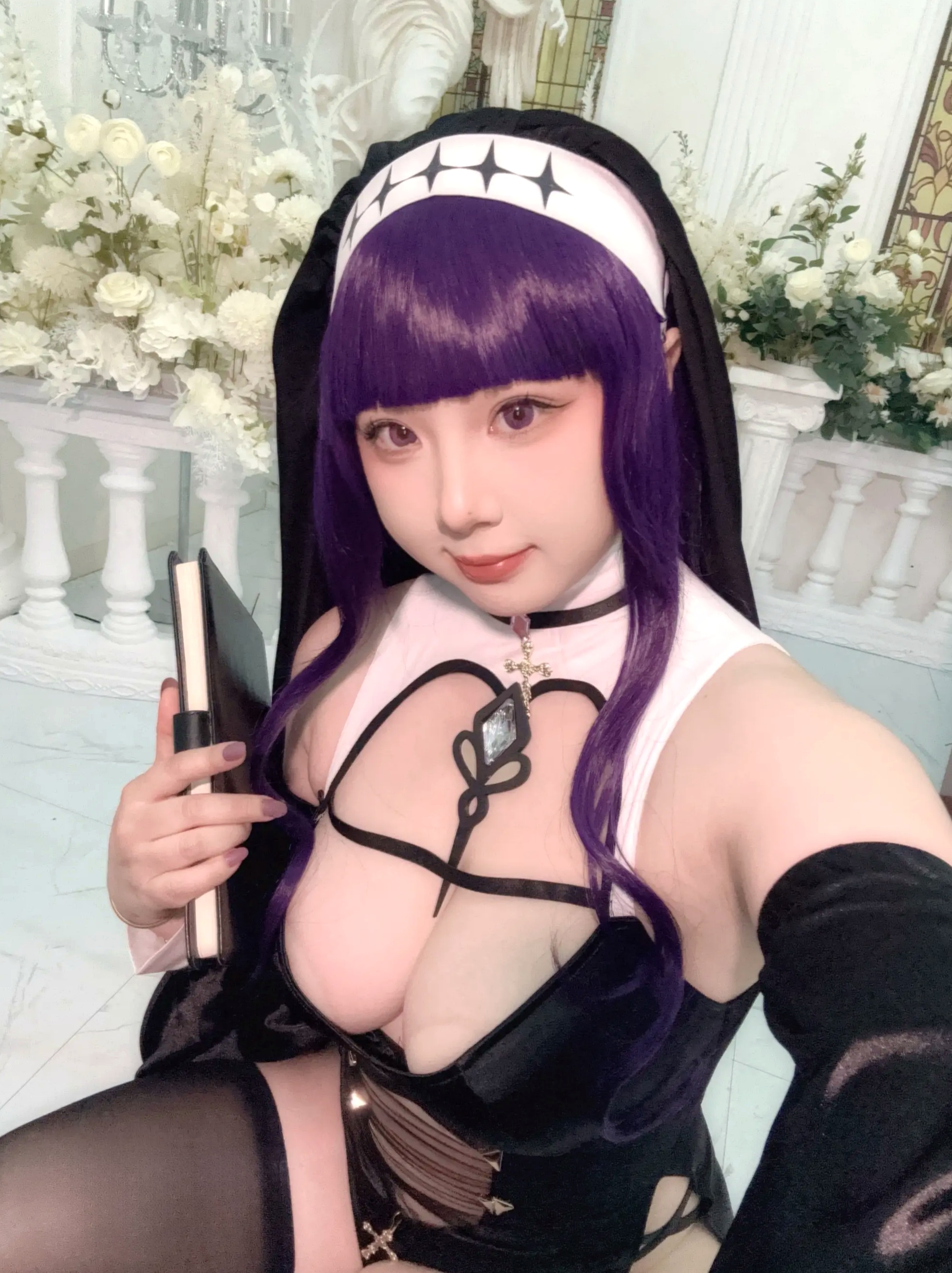 皮皮奶可可爱了啦 - 葬送的芙莉莲 菲伦修女 性感制服私房照 [87P]