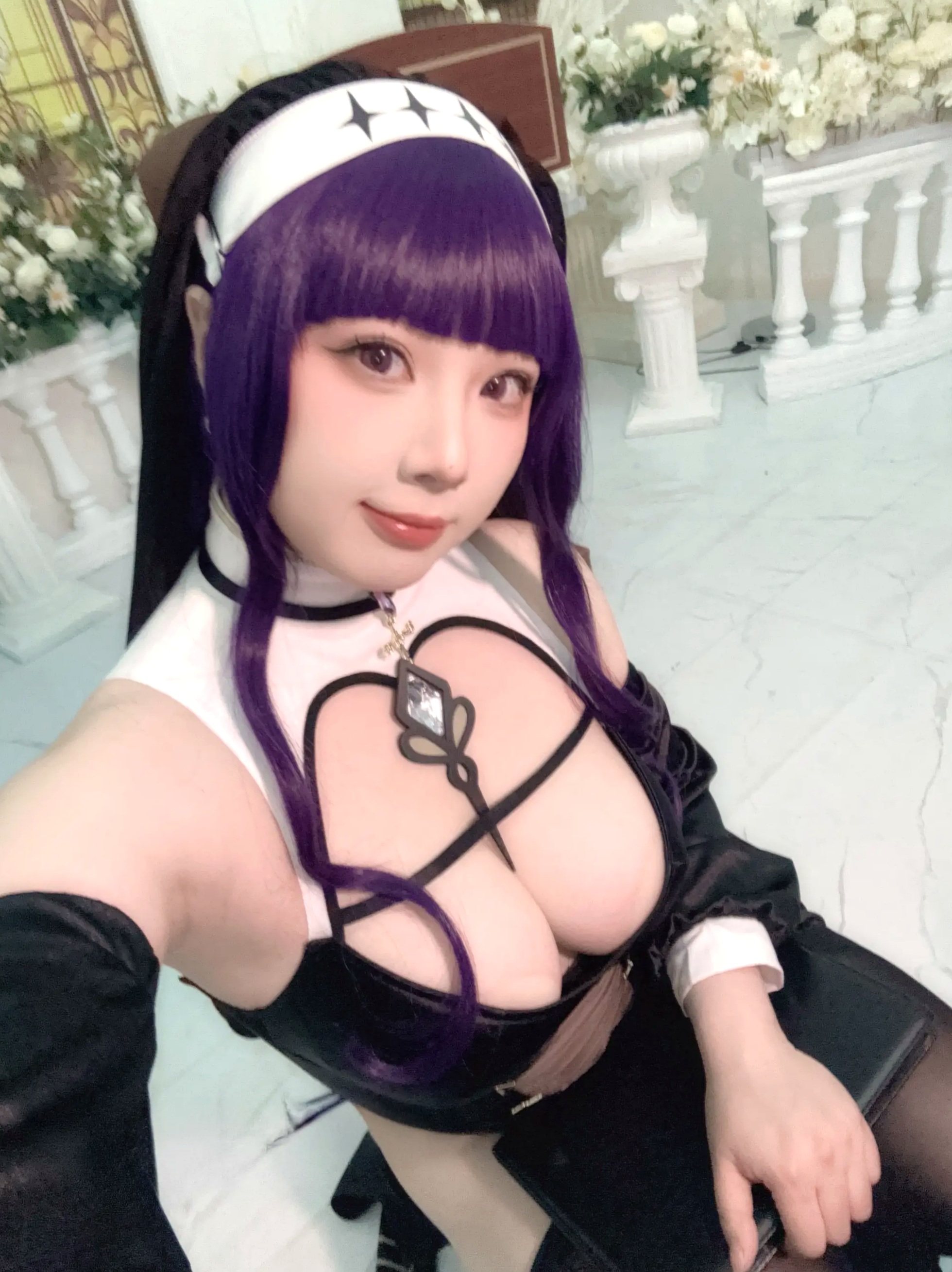 皮皮奶可可爱了啦 - 葬送的芙莉莲 菲伦修女 性感制服私房照 [87P]
