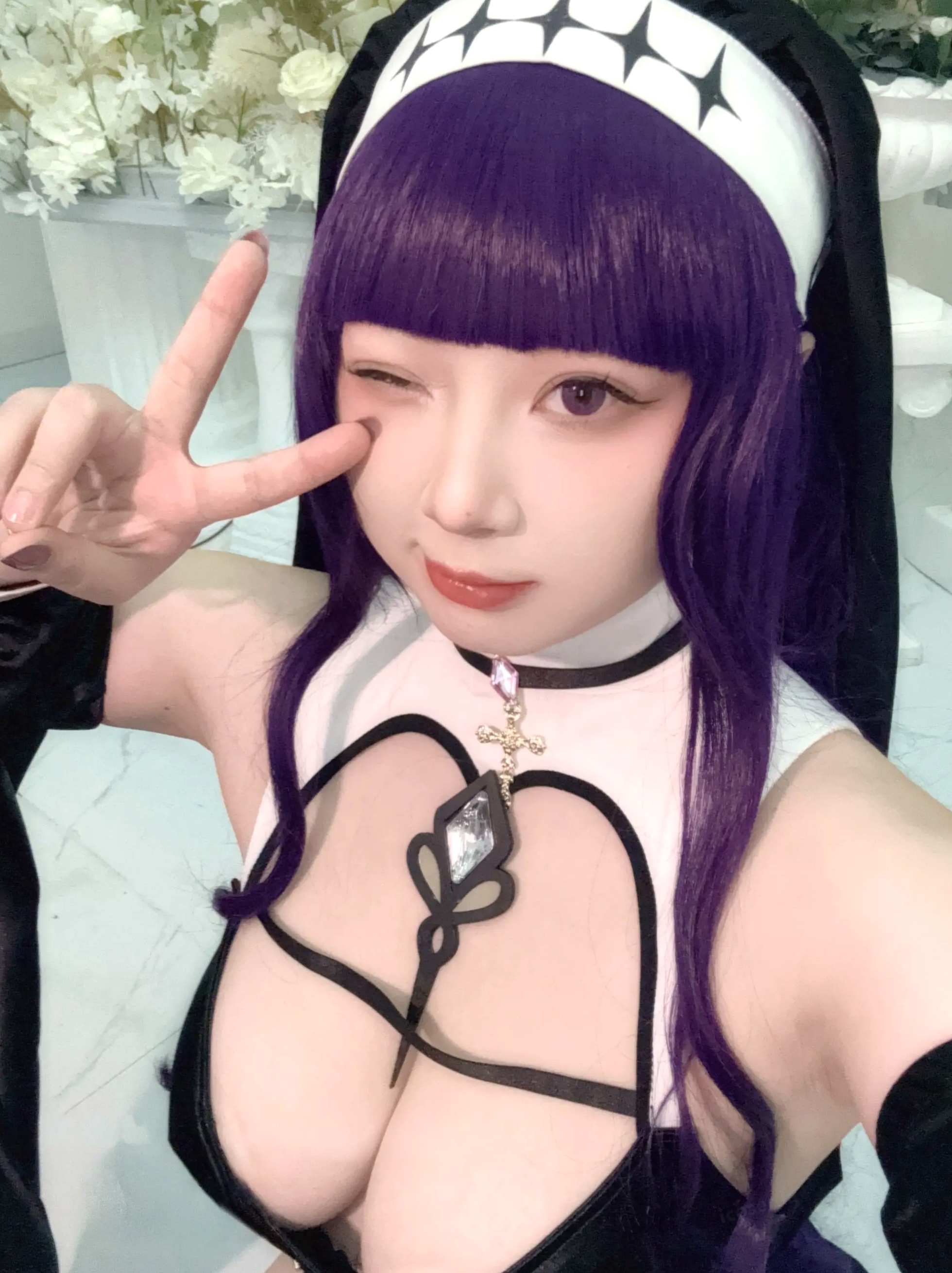 皮皮奶可可爱了啦 - 葬送的芙莉莲 菲伦修女 性感制服私房照 [87P]